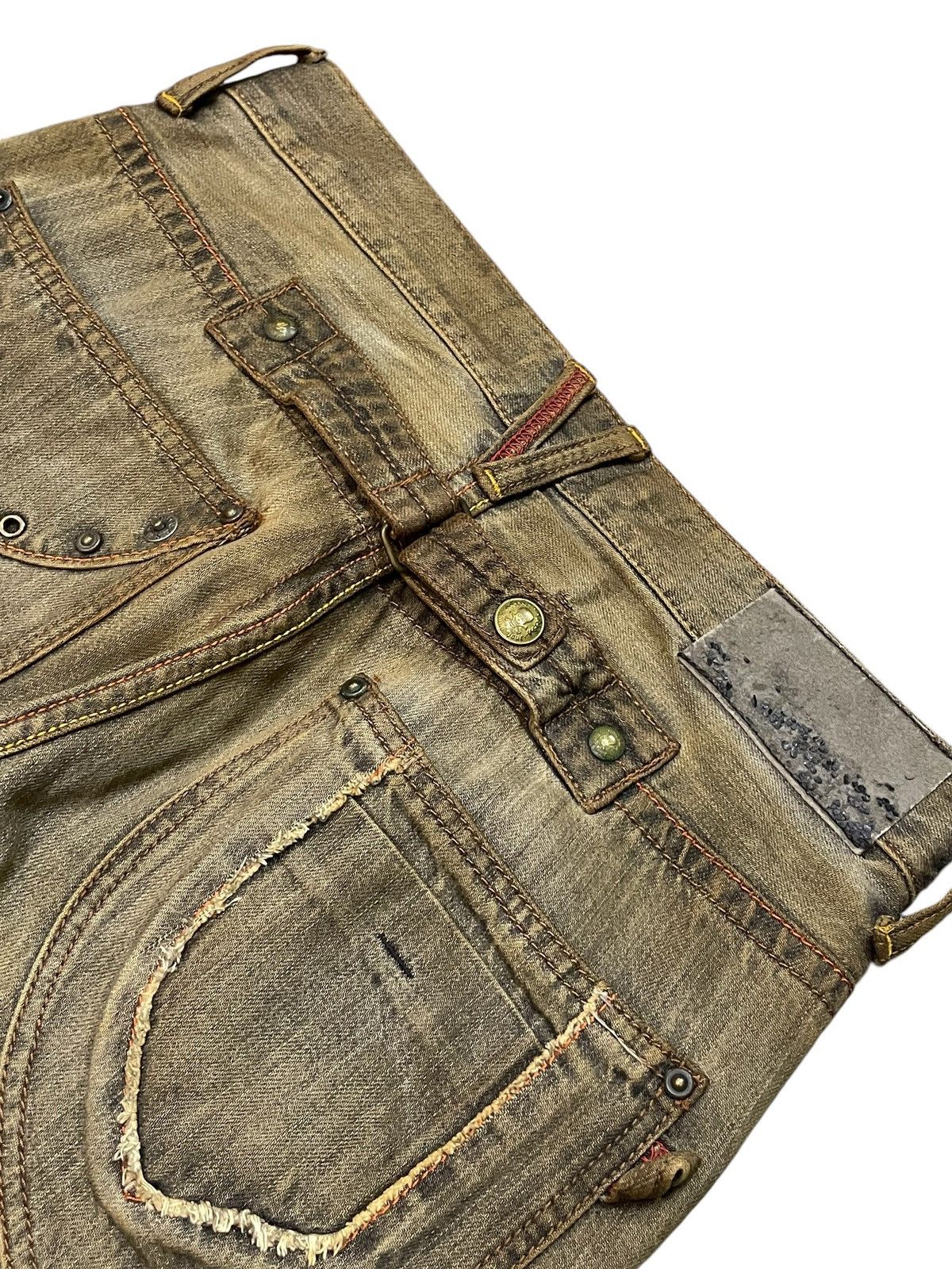 FUSAI × Hysteric Glamour Rush Hour Japan Muddy Wash Zipper Pocket Jeans Size US 29 - 19 Thumbnail