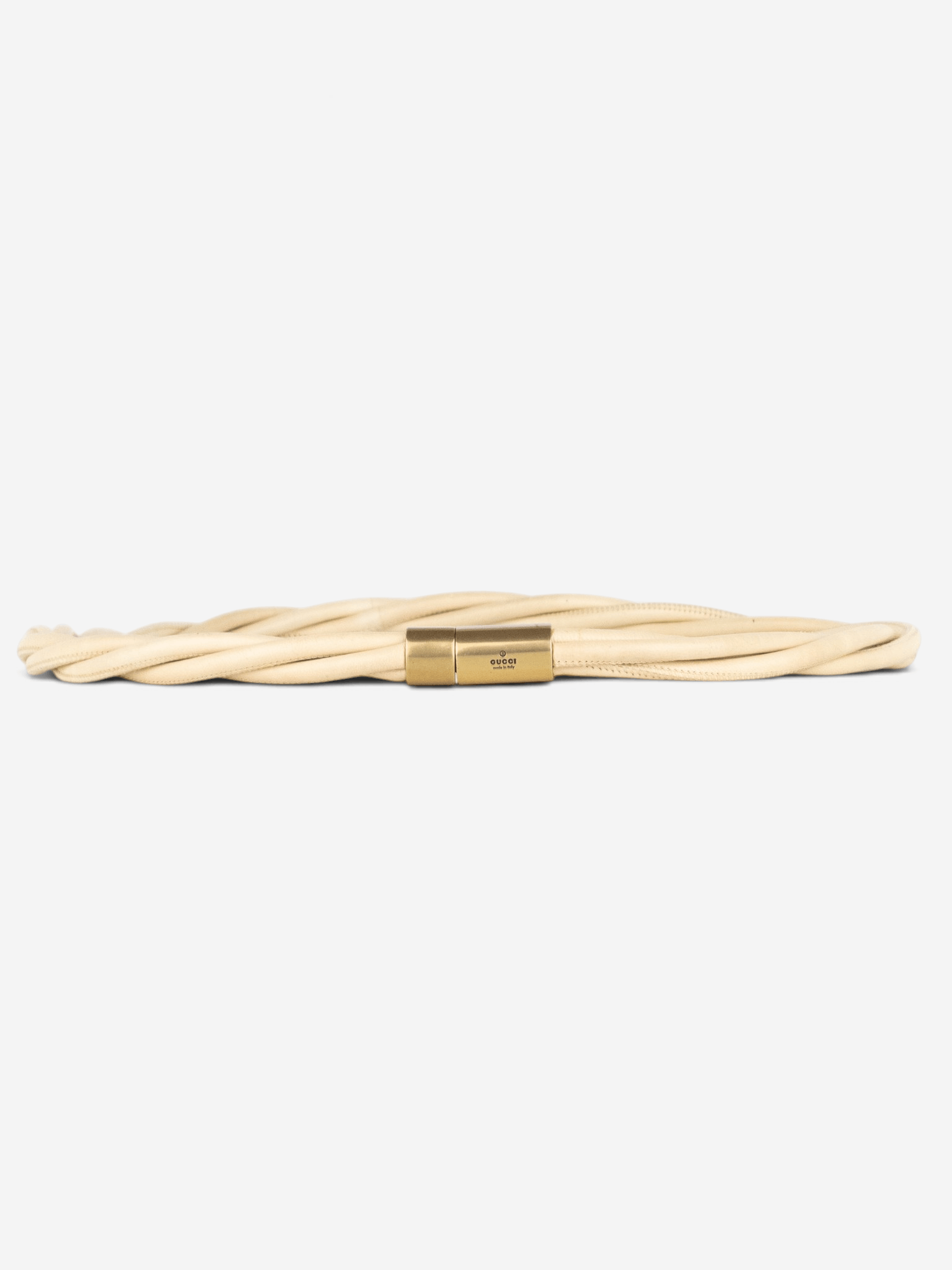 By Tom Ford 2000s Twisted Cable Belt in Beige, Women's