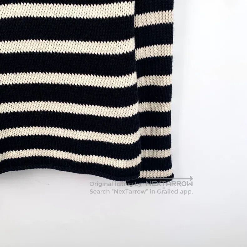 Dior Dior Colour-blocked striped side button cotton round-neck Size XS / US 0-2 / IT 36-38 - 4 Thumbnail