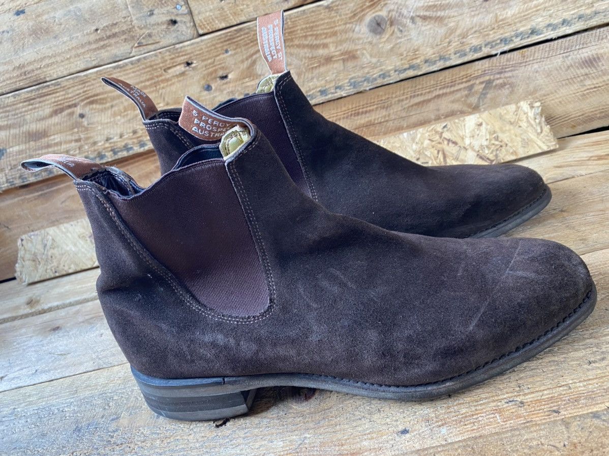 R.M. Williams Rm williams brown suede chelsea boots sz uk 10H Size US 11 / EU 44 - 9 Thumbnail