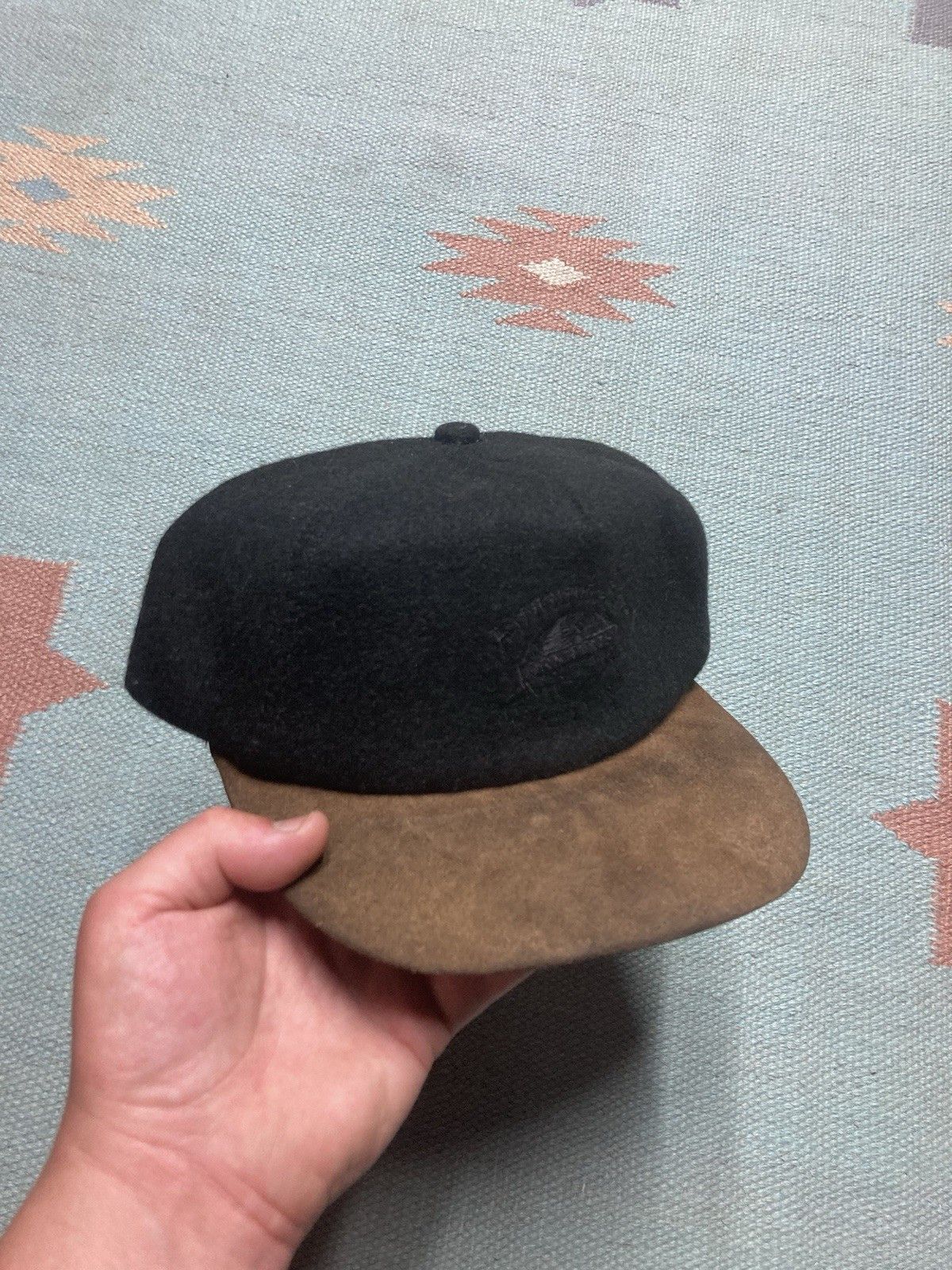 Vintage SnapBack hat wool adventure bound sports club leather suede Size ONE SIZE - 1 Thumbnail