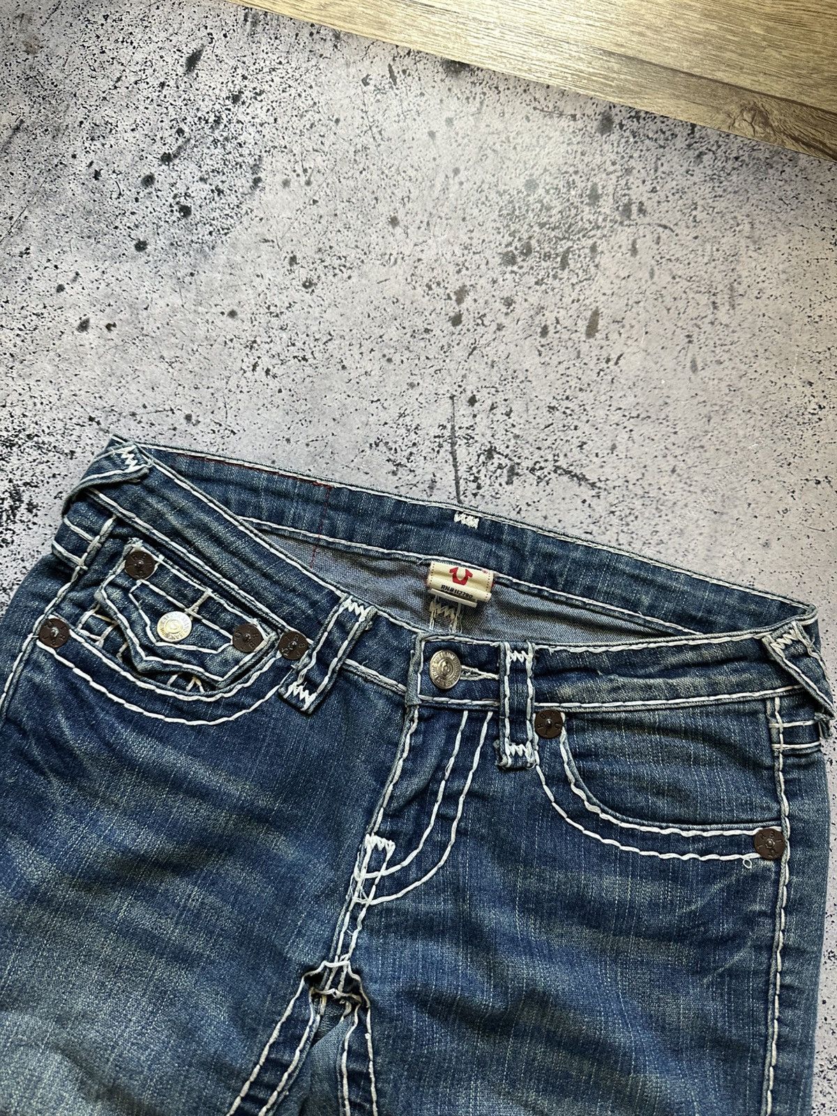 True Religion Vintage True Religion Denim Jeans Flared Chief Keef Y2K USA Size US 27 - 7 Thumbnail