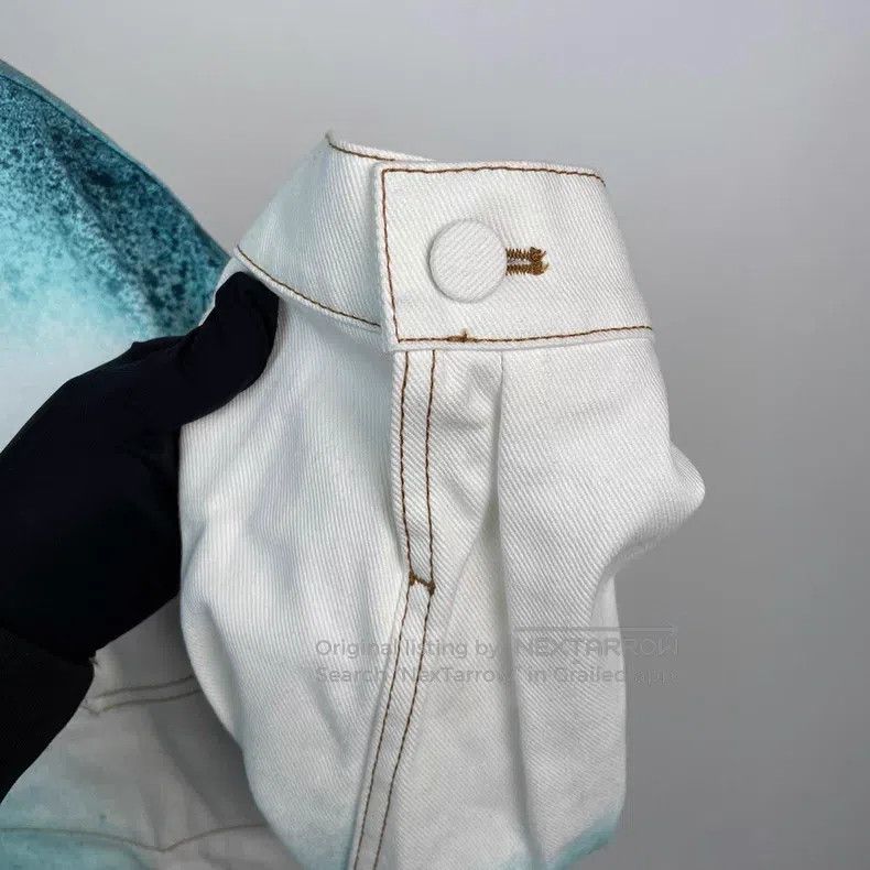 Louis Vuitton Louis Vuitton White and blue splash-ink denim jacket Size US M / EU 48-50 / 2 - 6 Thumbnail