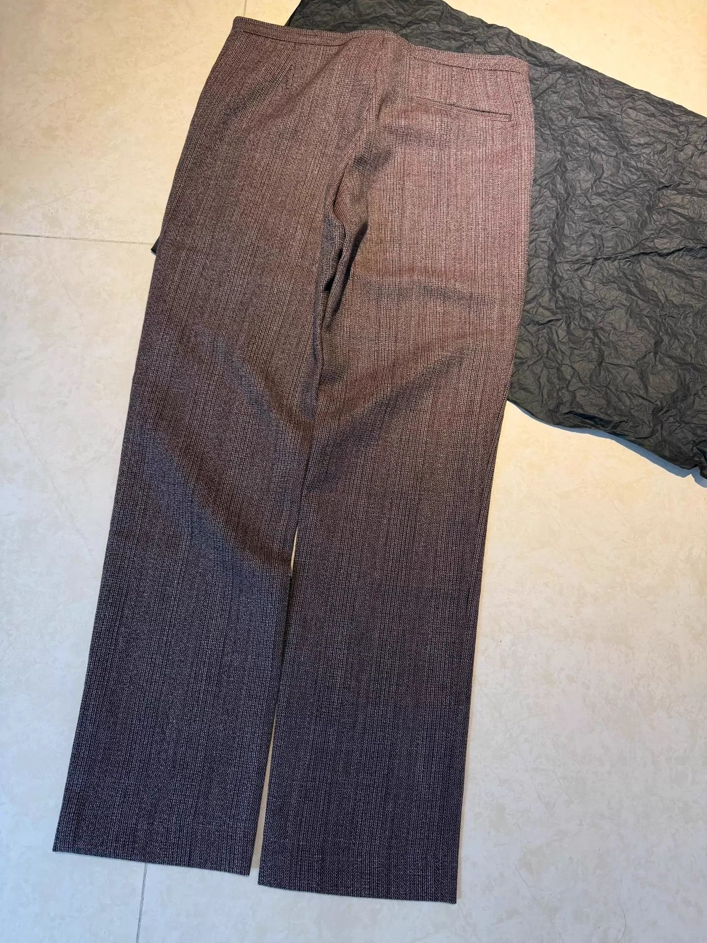 Prada PRADA Pinstripe Patterned Gray Wool Trousers Men's 48 Size US 32 / EU 48 - 3 Thumbnail