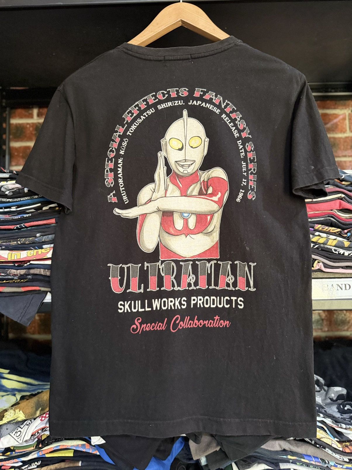 Anime × Japanese Brand × Vintage Vintage Ultraman X Skull Works Faded Pocket Tee Size US M / EU 48-50 / 2 - 1 Thumbnail