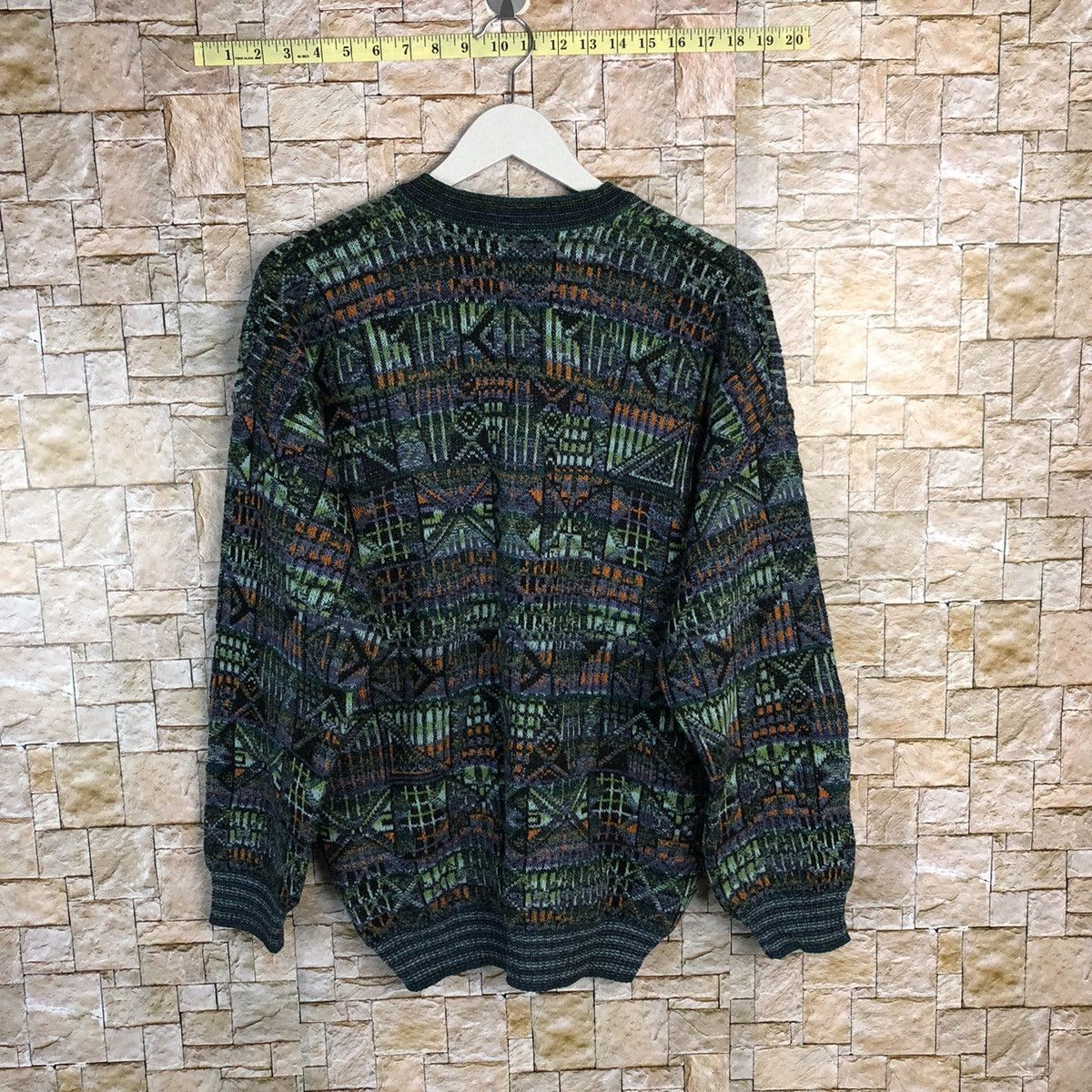 Homespun Knitwear Lantasie Di Settember made in italy Green Knitwear #A263 Size US L / EU 52-54 / 3 - 13 Thumbnail