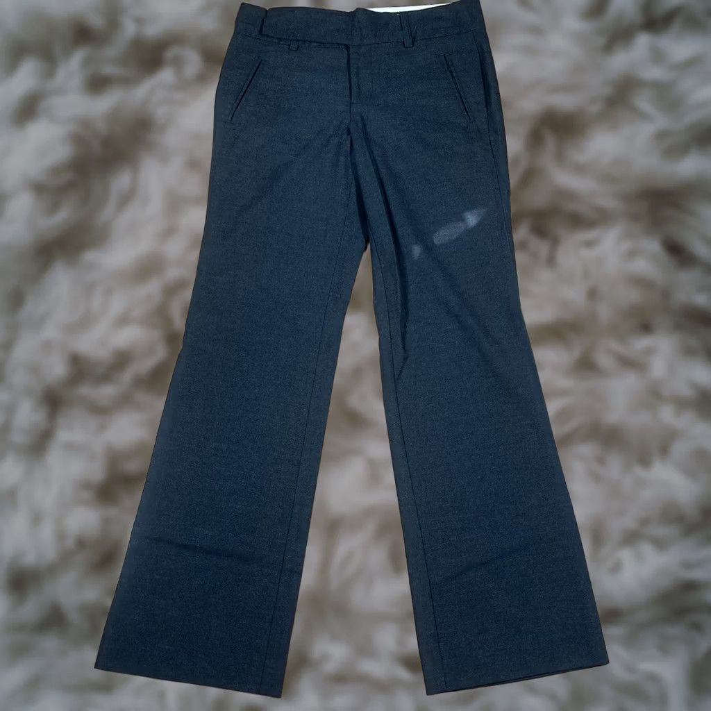 Old Navy Old Navy Womens 6 Gray Stretch Wide Leg Dress Pants - Fast Shipping - Vintage - 31.5 Size 28" / US 6 / IT 42 - 1 Thumbnail