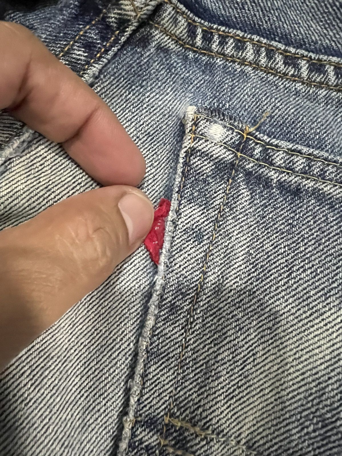 Levi's LVC Levi’s 501z xx Big E Distress Faded Selvedge Jean Size US 30 / EU 46 - 20 Thumbnail