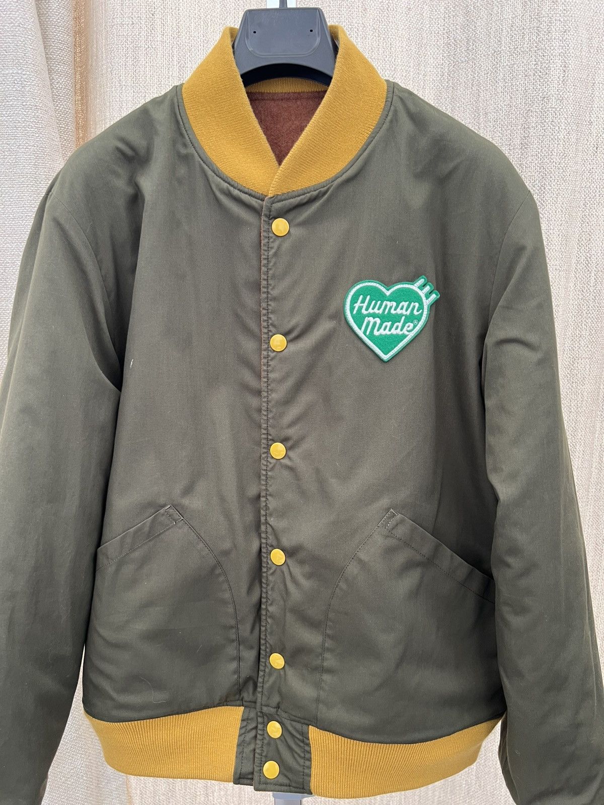 Human Made 🦆Human Made Wool Varsity Jacket Reversible🧸 Size US L / EU 52-54 / 3 - 8 Thumbnail