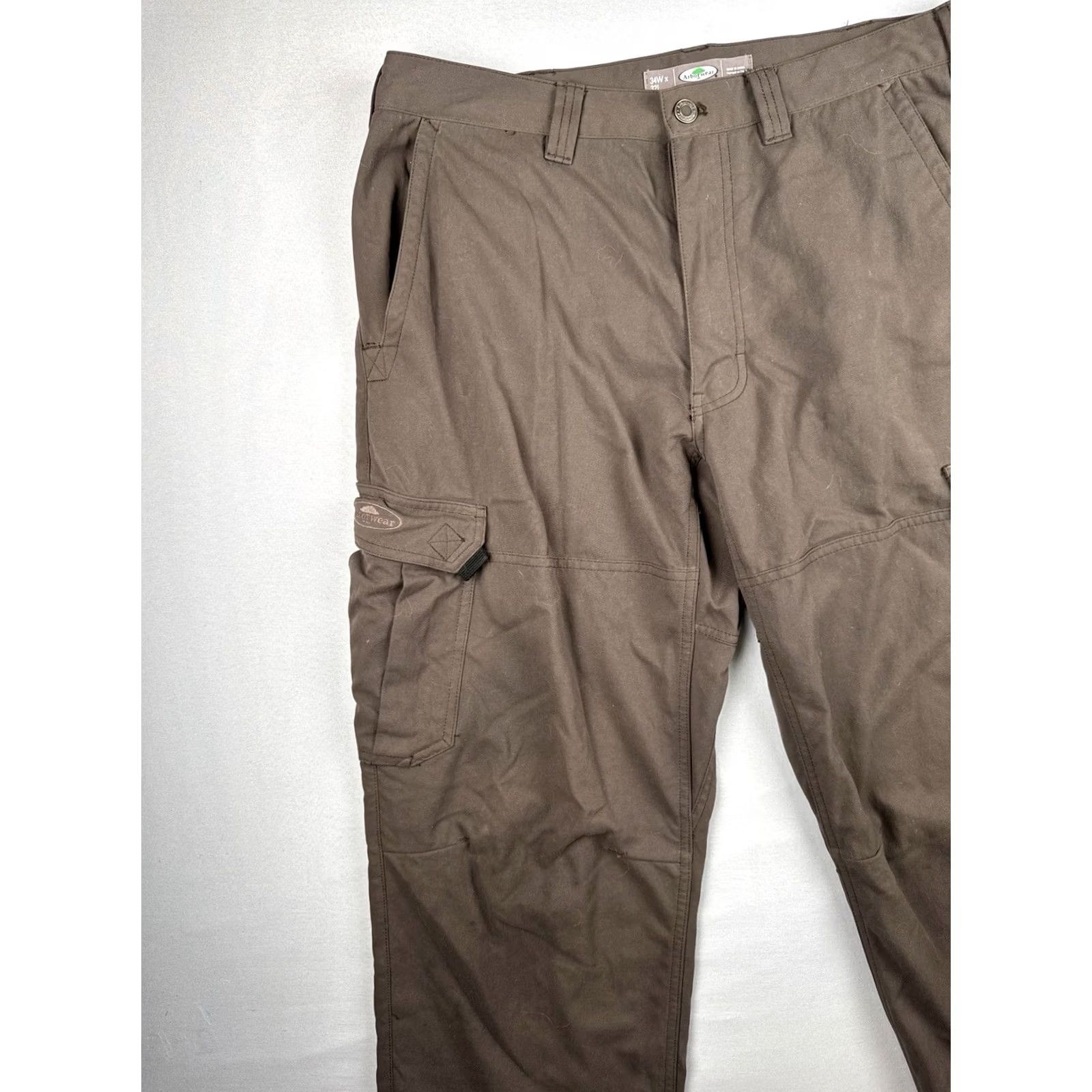 Vintage Arborwear Utility Cargo Work Pants Brown Men 32x32 Nylon Cargo Pockets Regular Inseam 32 Outdoors USA Cowboy 90s Theme (if applicable) Size US 32 / EU 48 - 6 Thumbnail