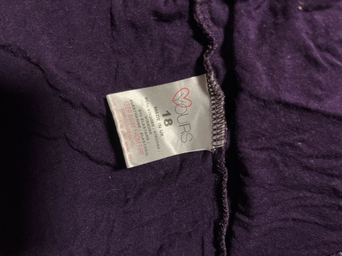 Japanese Brand Purple Floral Dress by Yours Size XL / US 12-14 / IT 48-50 - 5 Thumbnail