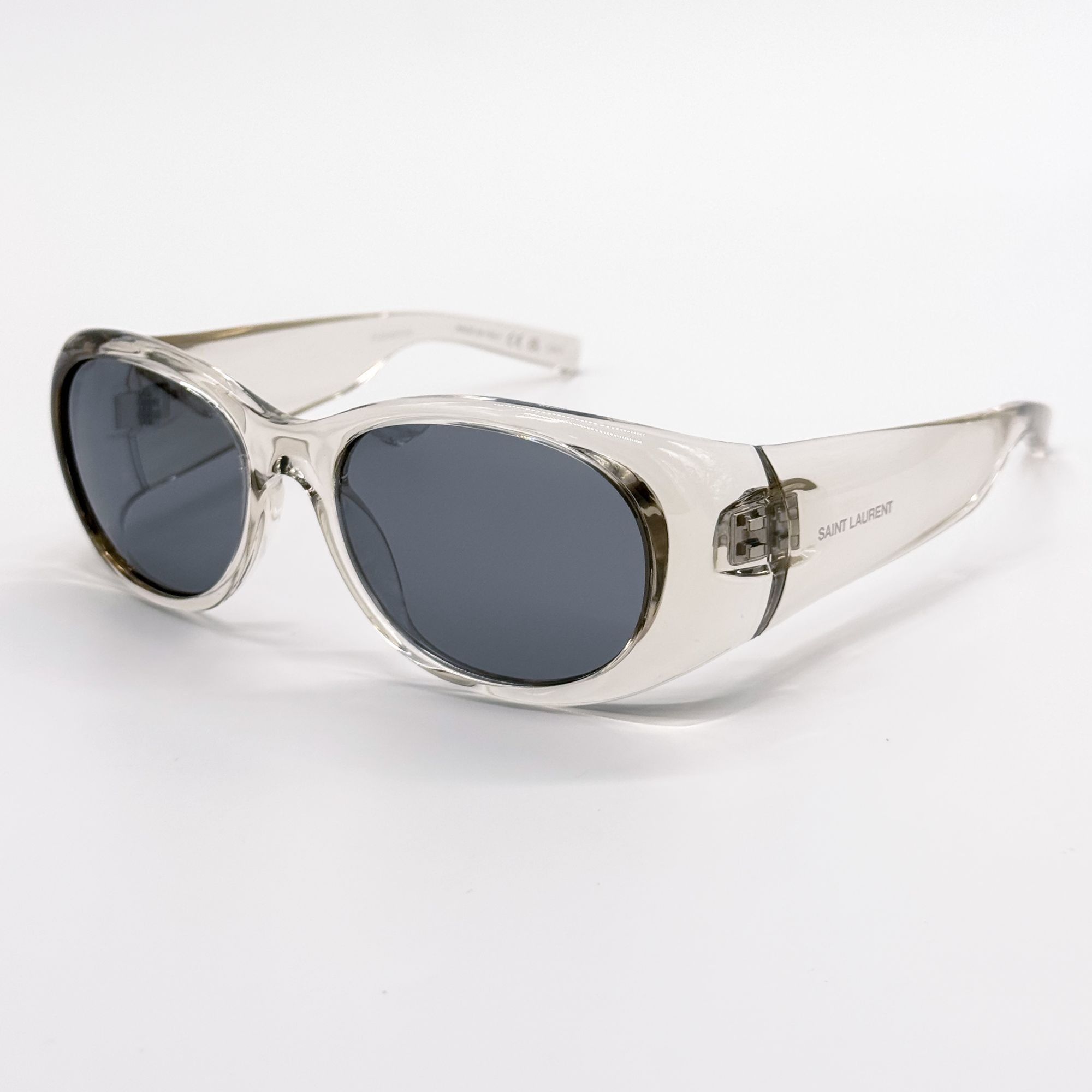 New Saint Laurent Sunglasses SL736 004 Clear Gray Eyewear display picture 2