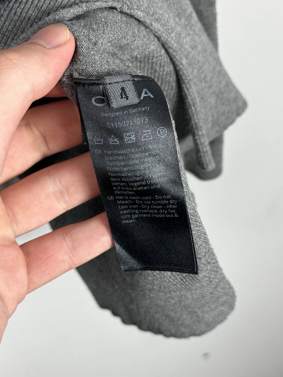 Japanese Brand Vintage Oska Luxury Cotton Asimetric Grey Sweatshirt Size S / US 4 / IT 40 - 9 Thumbnail