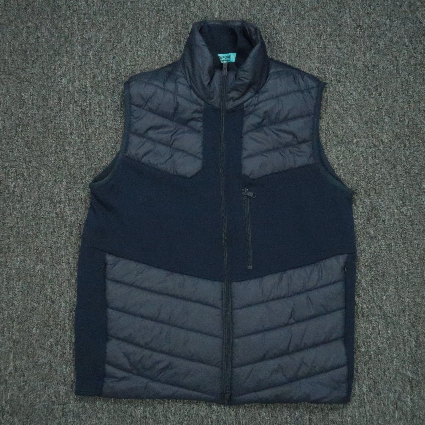 G/FORE G/Fore Vest Mens Small Blue Wool Blend Full Zip Pockets Lined NWT Performance Golf Jacket Vest Size US S / EU 44-46 / 1 - 2 Thumbnail