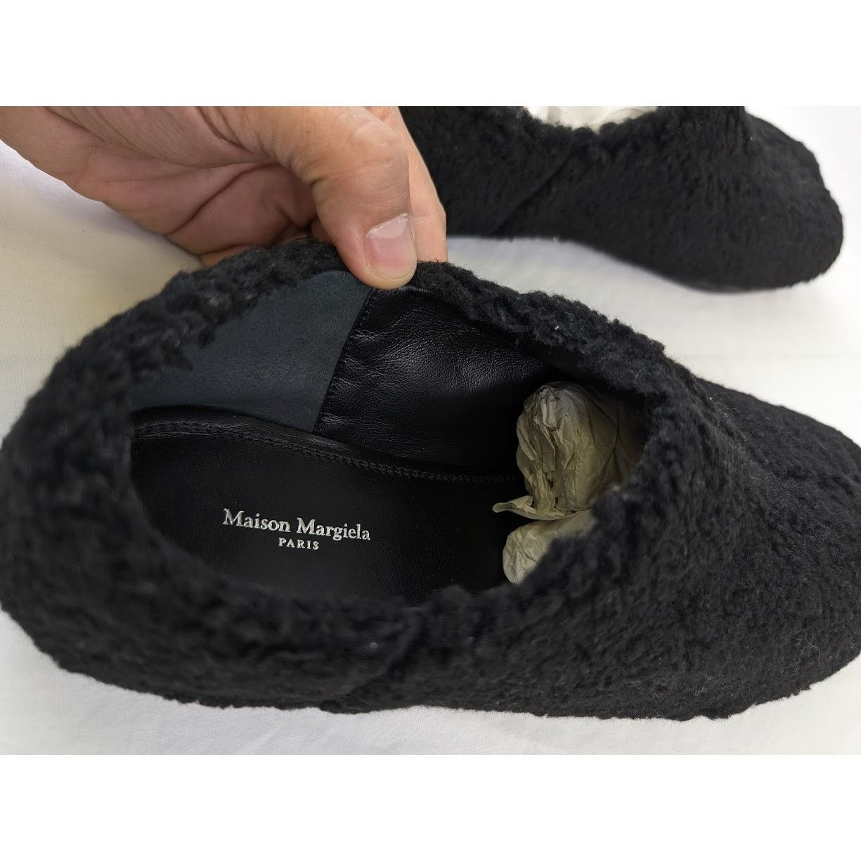 Maison Margiela o1rshd1 Shearling Loafers in Black Size US 10 / EU 43 - 20 Thumbnail