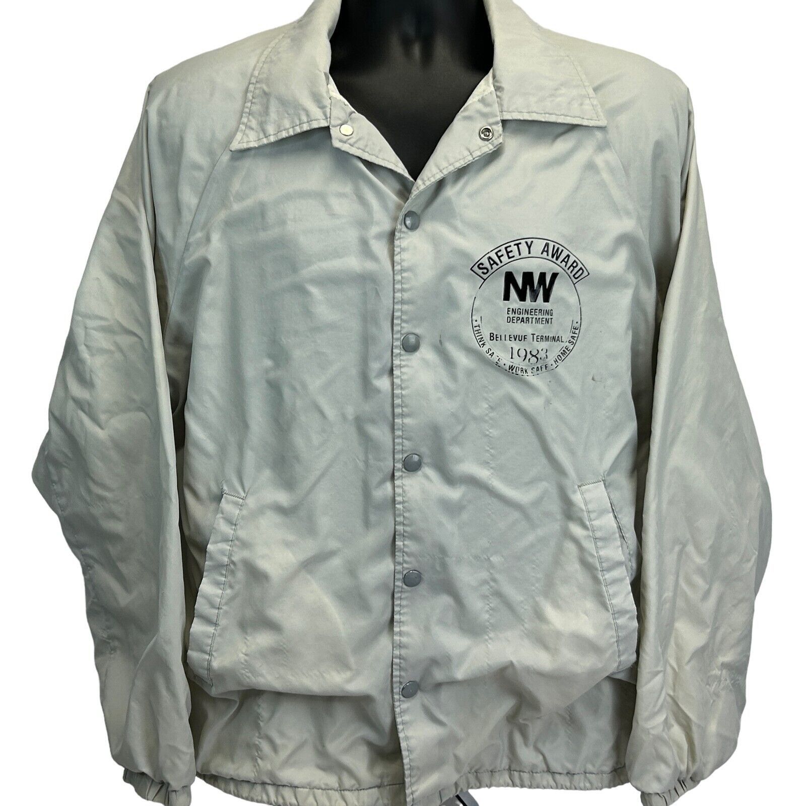 Vintage Vintage 80s NW Bellevue Terminal Jacket Windbreaker L Large Size US L / EU 52-54 / 3 - 2 Thumbnail
