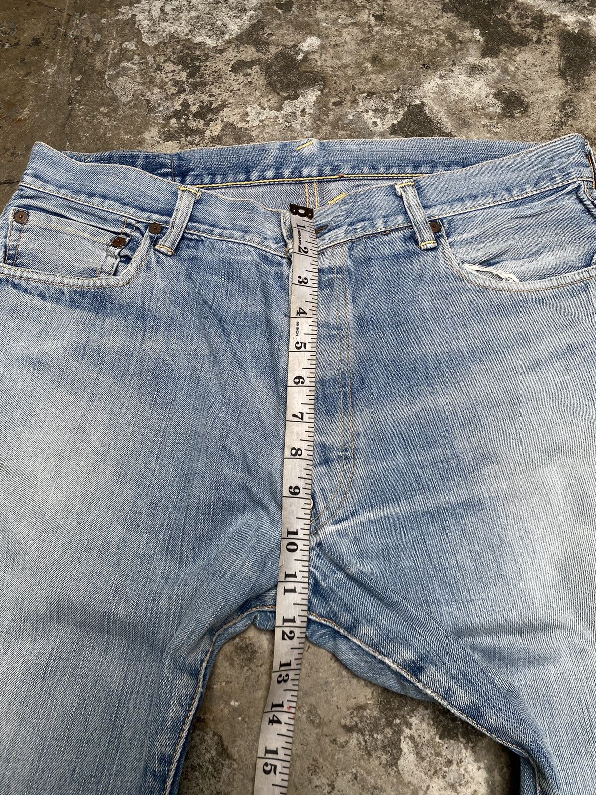 Evisu Evisu Faded Blue Straight Denim Pants Size US 36 / EU 52 - 9 Thumbnail