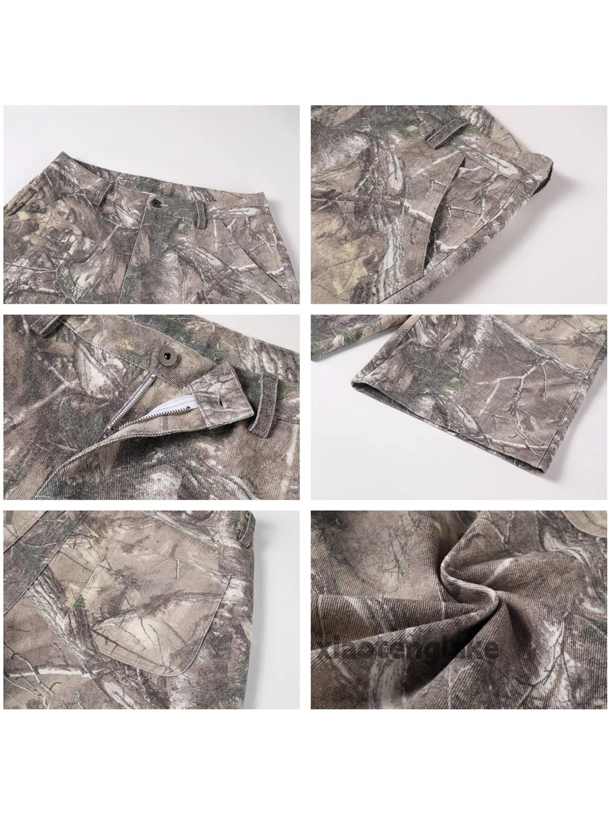 Designer × Japanese Brand × Vintage Unisex outdoor real tree camo pattern graphic cargo shorts Size US 34 / EU 50 - 6 Thumbnail