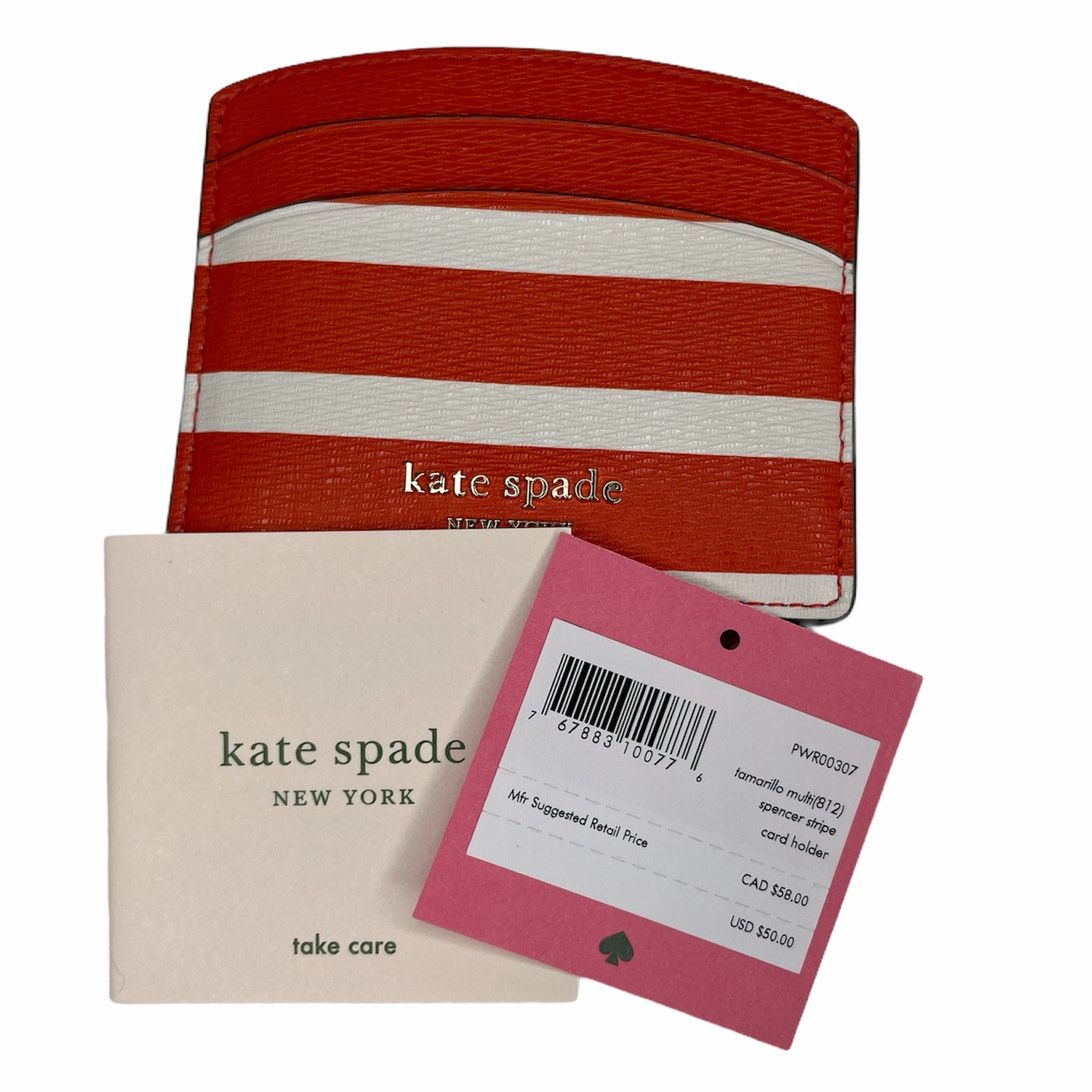 Kate Spade Kate Spade spencer stripe cardholder in Tamarillo Multi Size ONE SIZE - 4 Thumbnail