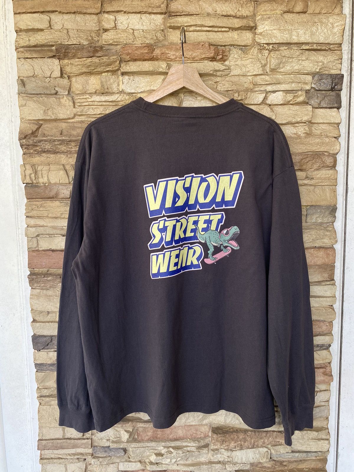Vision Streetwear Vision Streetwear Dinasour T-Rex Long Sleeve Tshirt Size US M / EU 48-50 / 2 - 1 Thumbnail