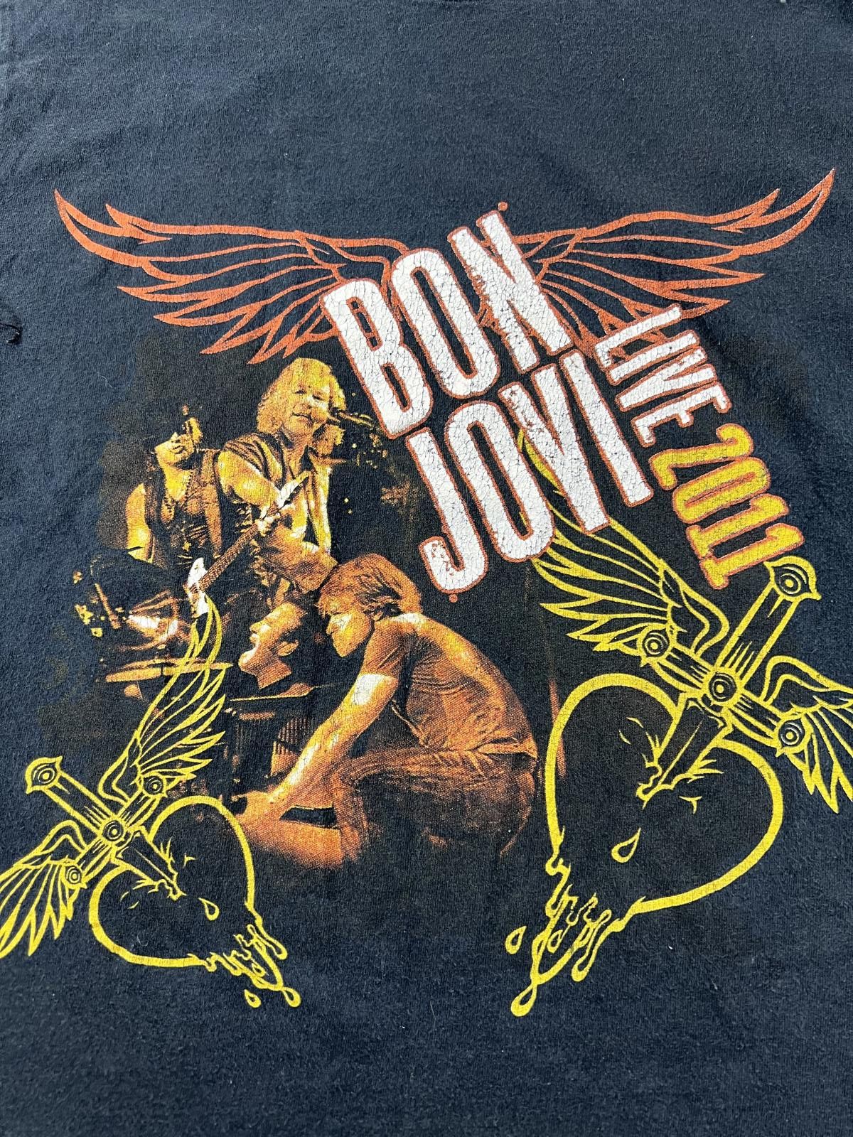 Hanes Bon Jovi Live 2011 Tour Graphic T-Shirt Size US S / EU 44-46 / 1 - 2 Thumbnail