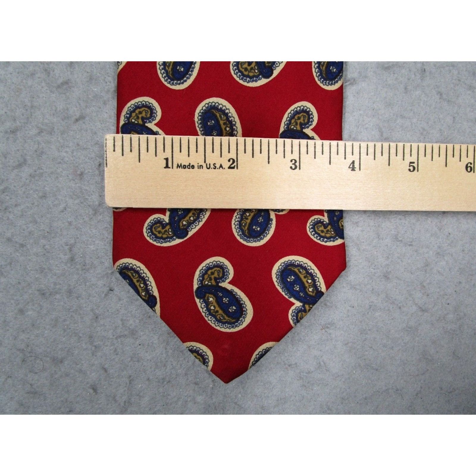 Robert Talbott VINTAGE Robert Talbott Neck Tie Men Silk Paisley Classic 57-60 USA Size ONE SIZE - 6 Thumbnail