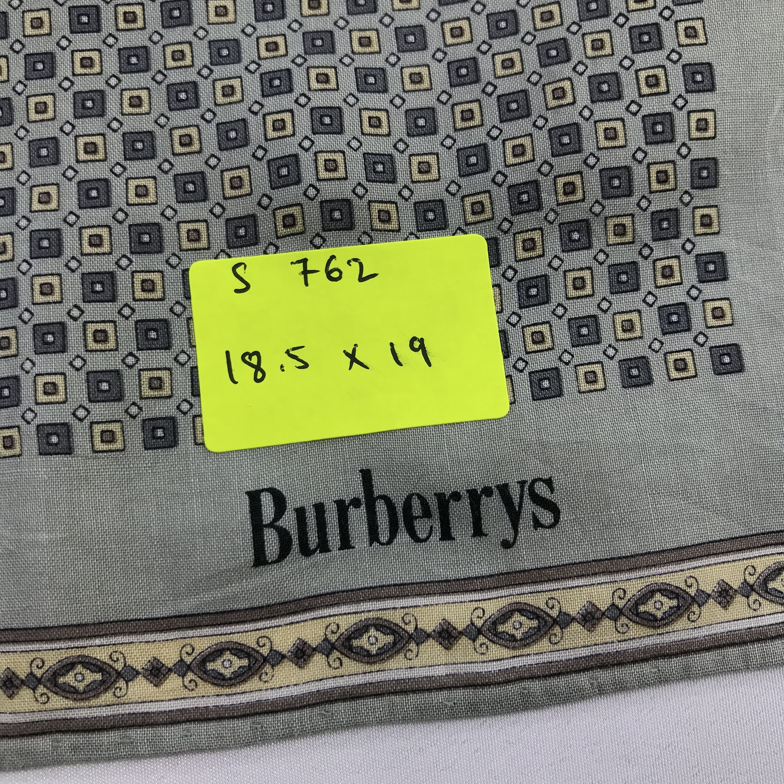 Burberry × Vintage Burberry Bandana / Handkerchief / Neckerchief - S762 Size ONE SIZE - 5 Thumbnail