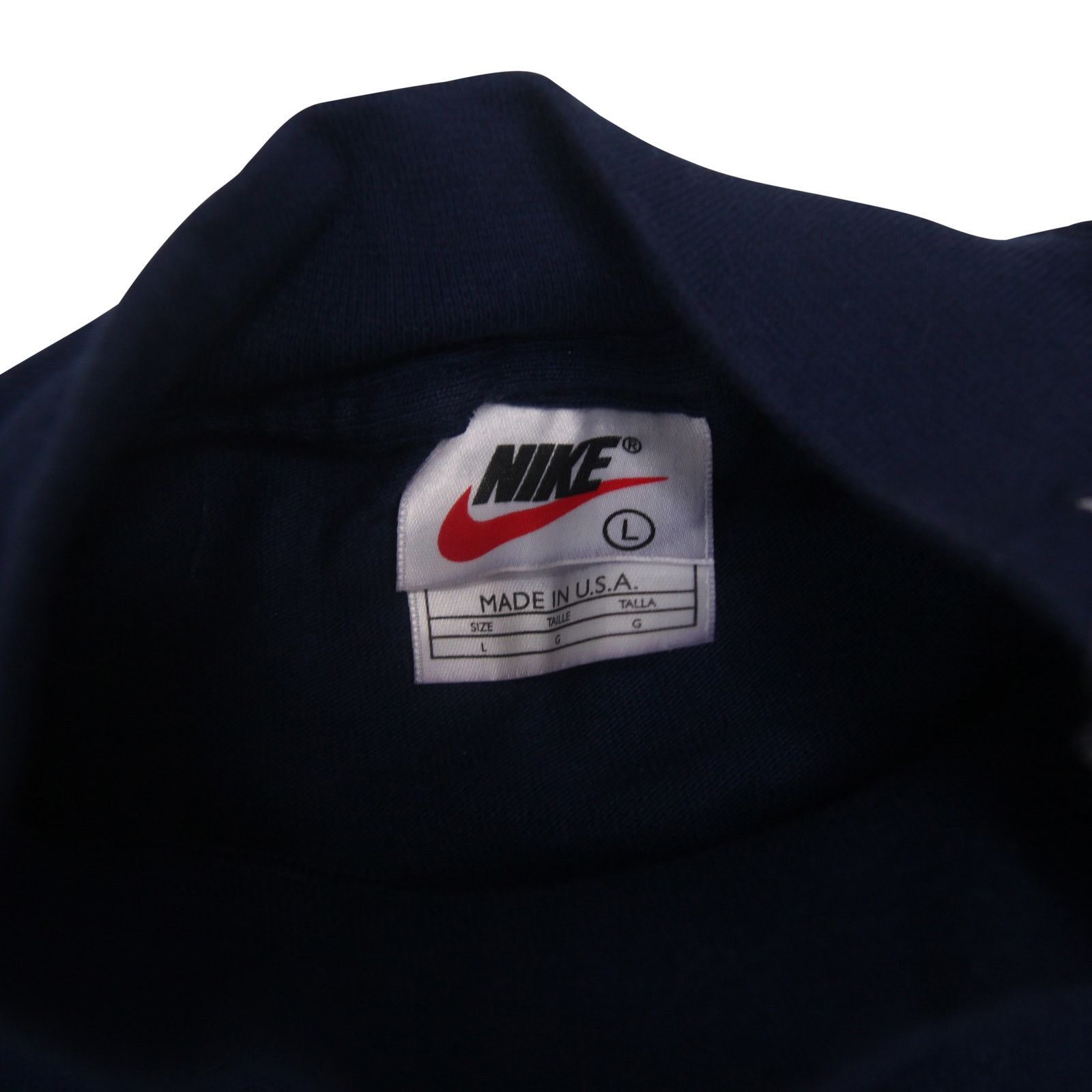 Nike × Vintage Vintage Nike Small Swoosh Mock Neck Long Sleeve Shirt Size US L / EU 52-54 / 3 - 4 Thumbnail