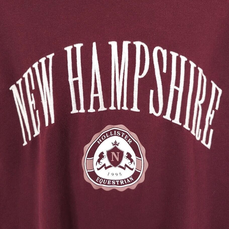 Hollister New Hampshire Sweatshirt Mens Size Large Red Travel Size US L / EU 52-54 / 3 - 2 Thumbnail