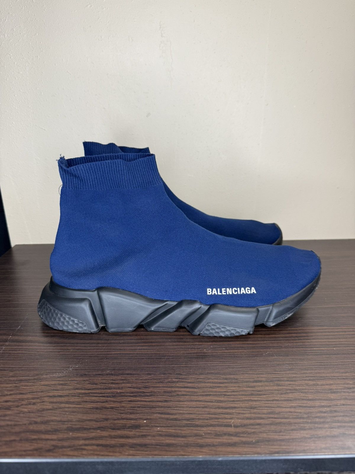 Balenciaga Shoes Balenciaga Speed Trainer Mens Blue Balenciaga