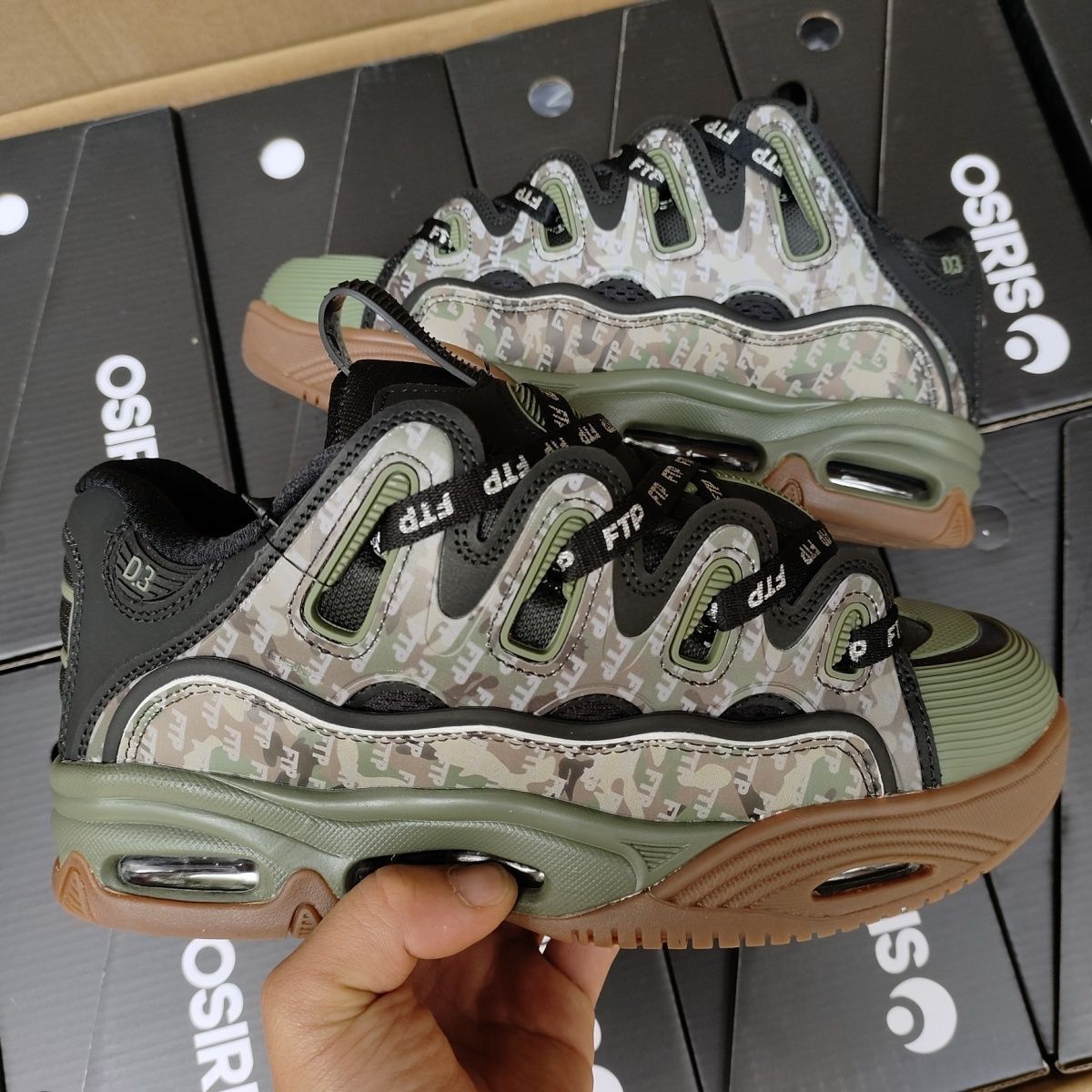 Osiris osiris x ftp camouflage 3m og d3 skater shoes Size US 9 / EU 42 - 4 Thumbnail