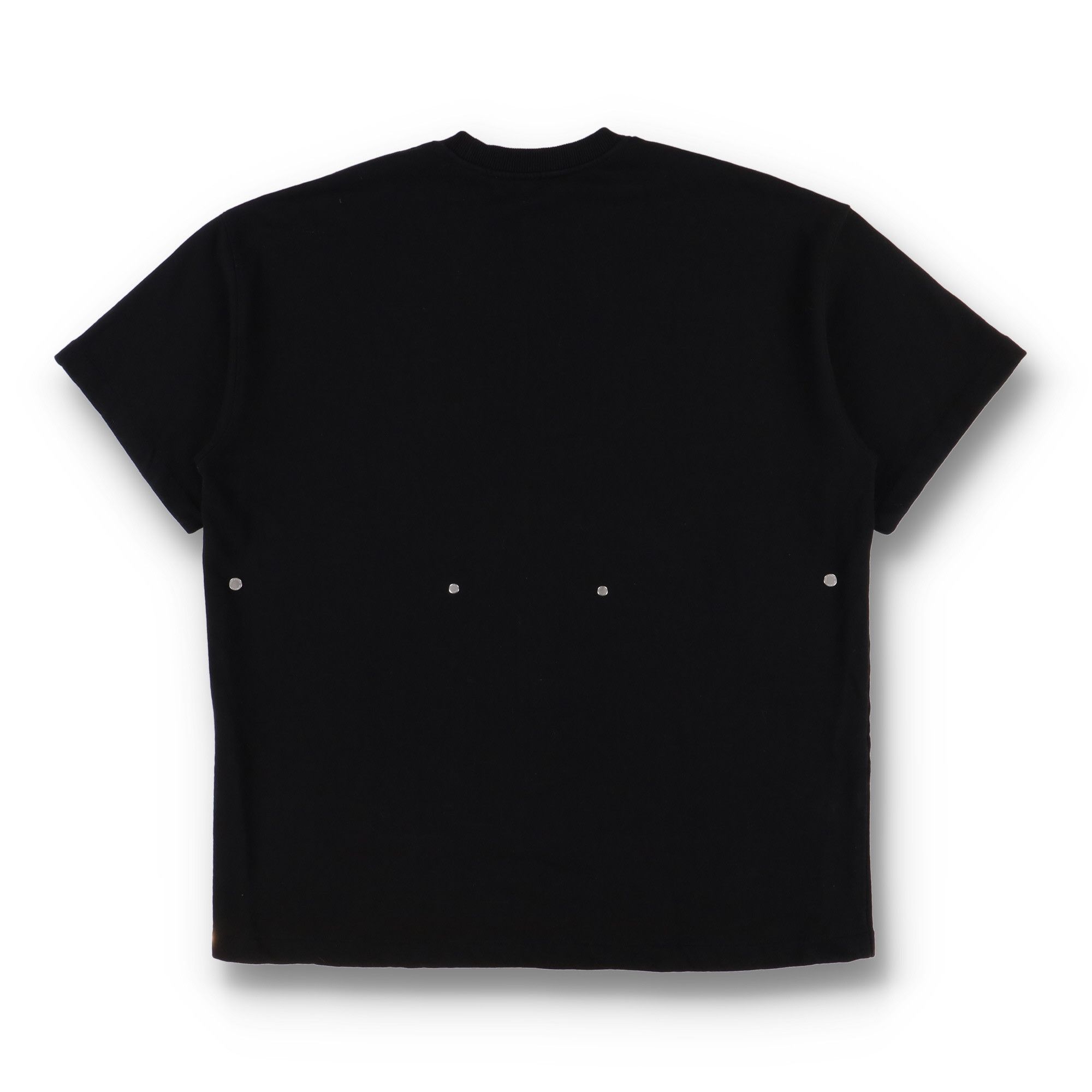Off-White Black Painter Logo Snap Tee Dress Size L / US 10 / IT 46 - 7 Thumbnail