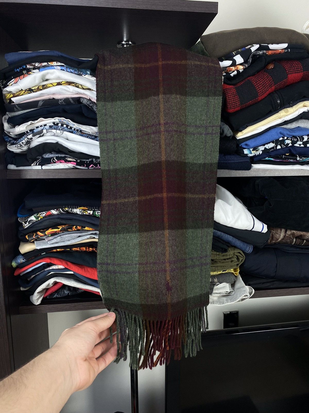 Polo Ralph Lauren × Vintage Vintage Polo Ralph Lauren Lamb Wool Scarves Size ONE SIZE - 5 Thumbnail