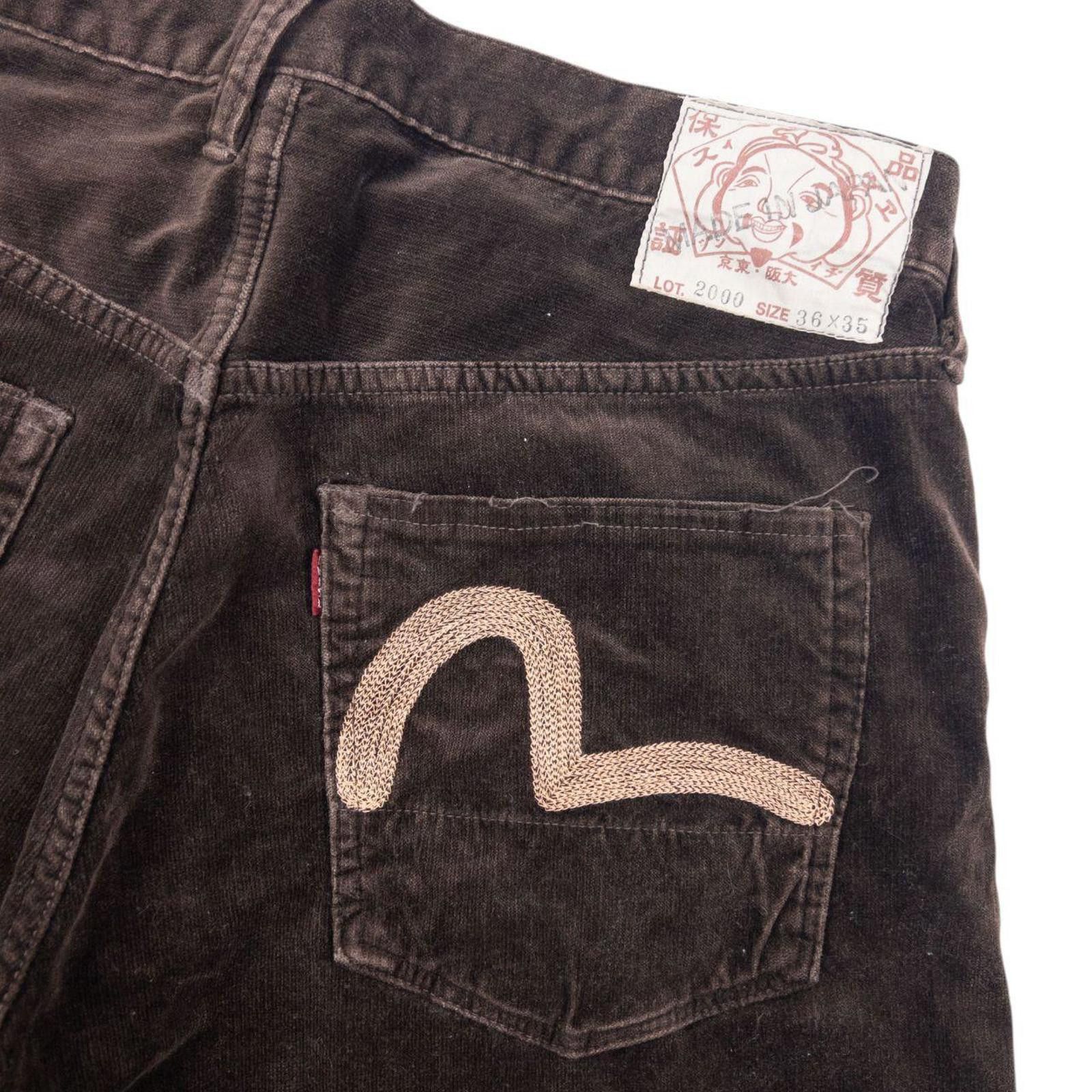 Evisu Vintage Evisu Double Gull Embroidered Trousers Size W34 Size US 34 / EU 50 - 6 Thumbnail
