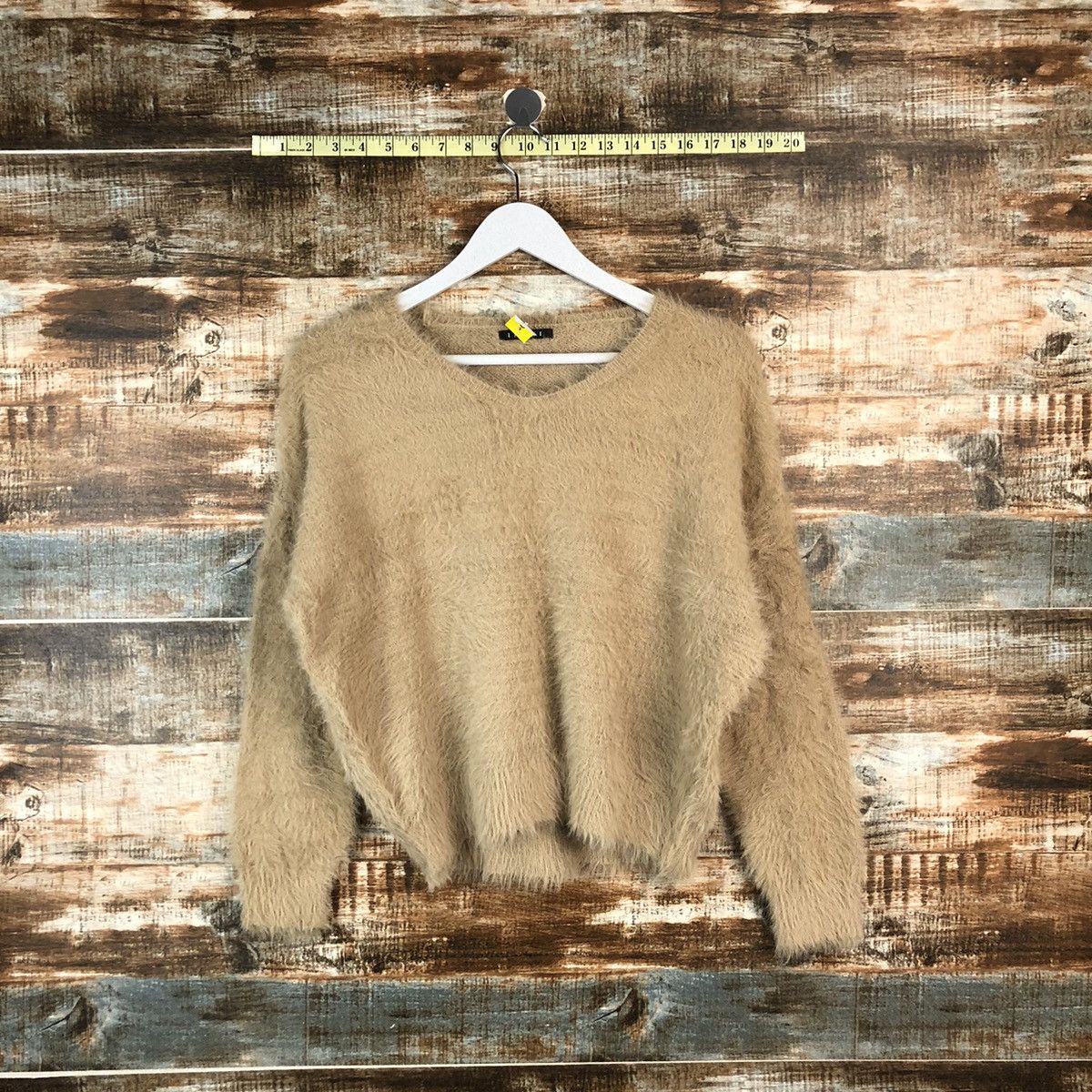 Homespun Knitwear DLL Ingni Brown shaggy fur Mohair Knitwear #C048 Size M / US 6-8 / IT 42-44 - 1 Thumbnail