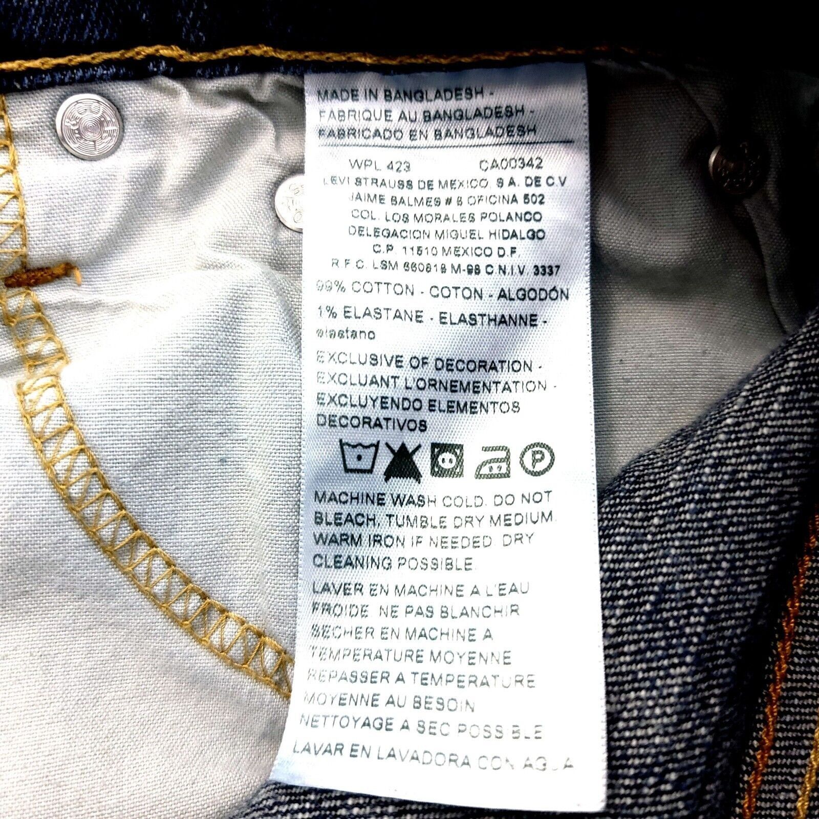 Levi's Levi's Signature Athletic Denim Cotton Denim Low Rise Whiske Size US 30 / EU 46 - 7 Thumbnail