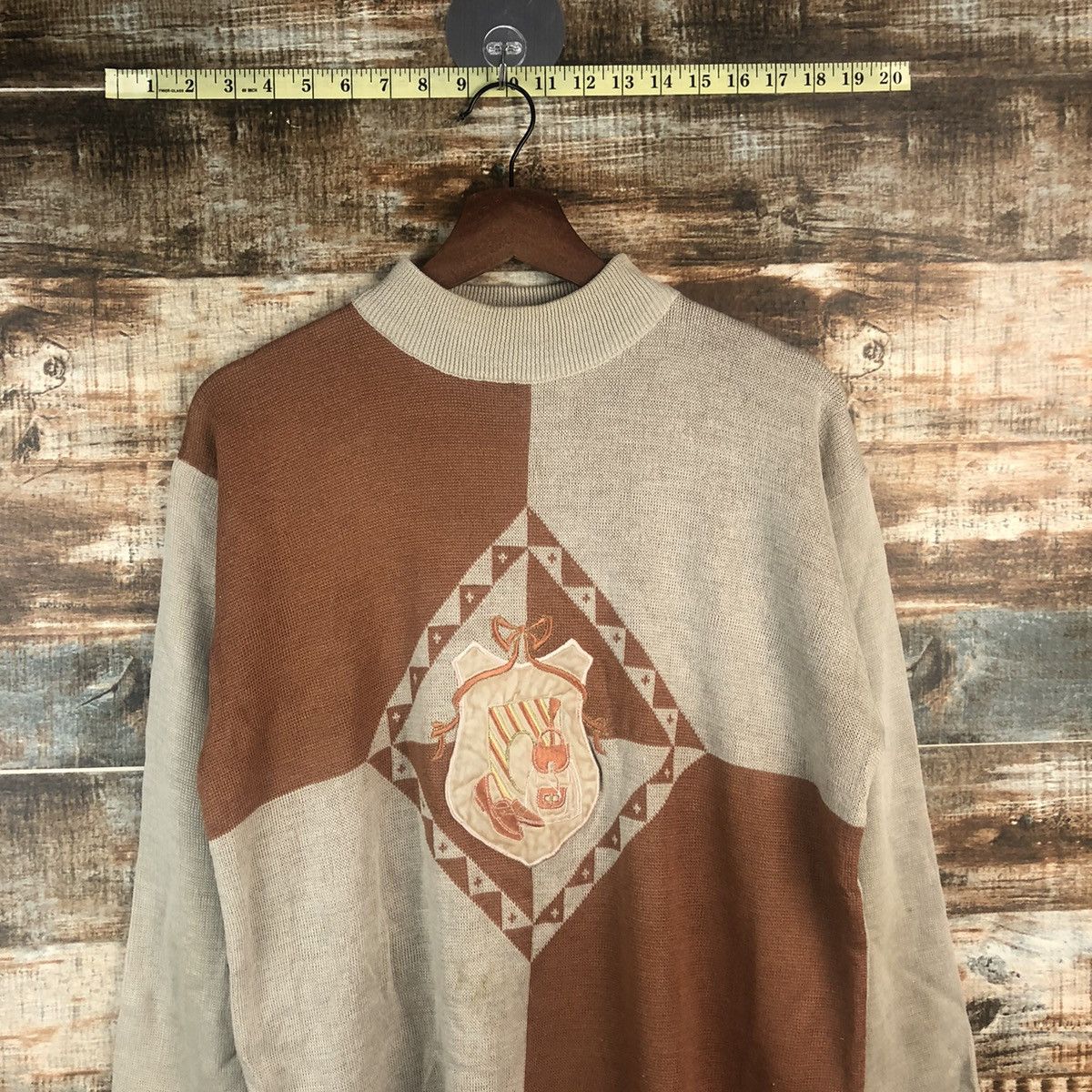 Homespun Knitwear × Japanese Brand DL Main Limne Vintage Brown Knitwear #C536 Size M / US 6-8 / IT 42-44 - 2 Thumbnail