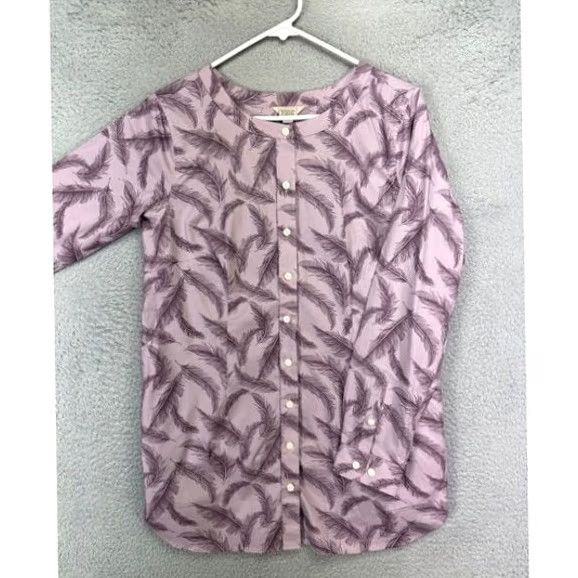 Duluth Trading Company Duluth Trading Co. Shirt Womens Small Purple Button Up Long Sleeve Tops Size S / US 4 / IT 40 - 3 Thumbnail