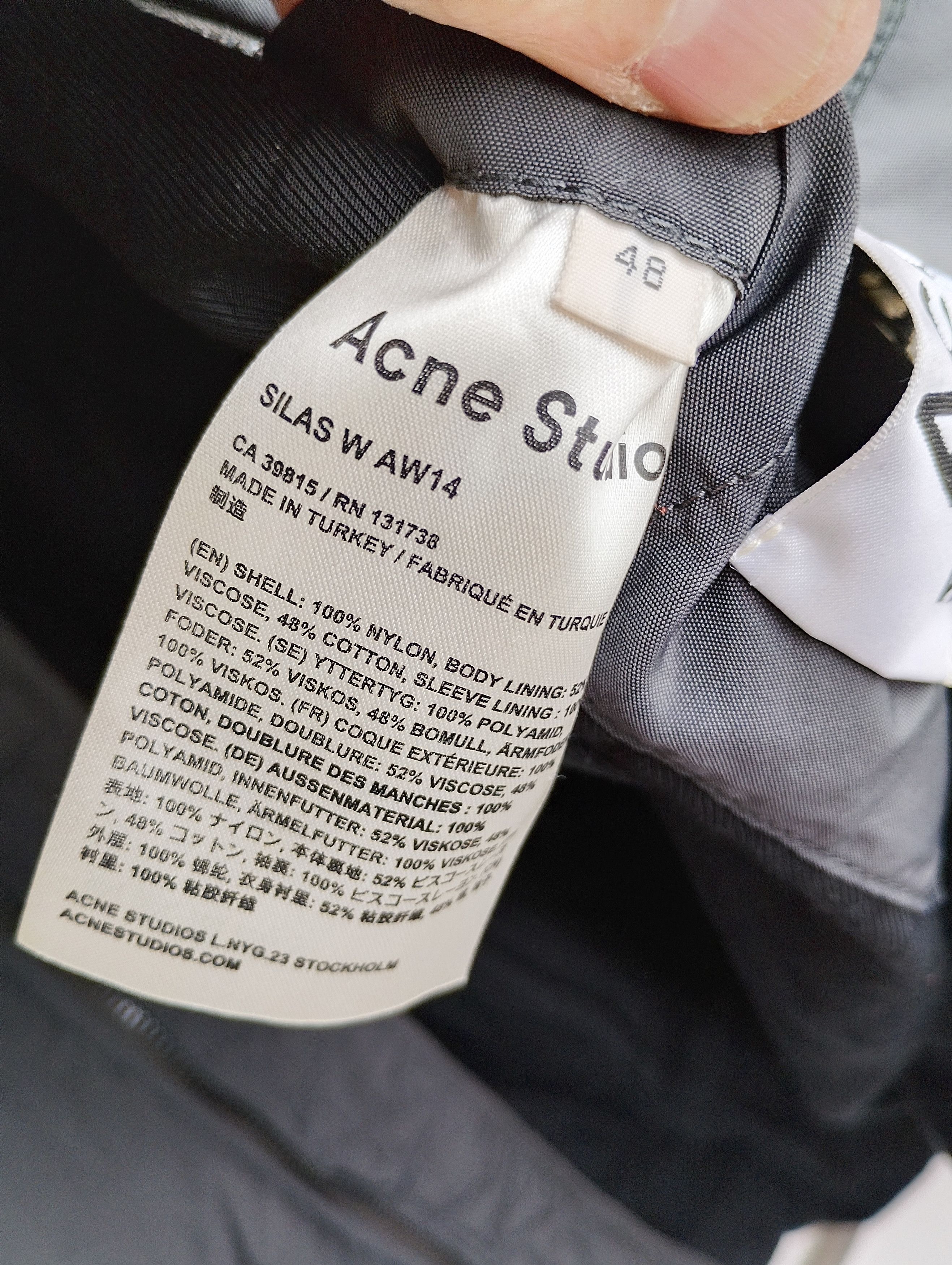 Acne Studios Acne Studios A/W 2014 Silas Nylon Bomber Jacket sz 48 / M Size US M / EU 48-50 / 2 - 13 Thumbnail