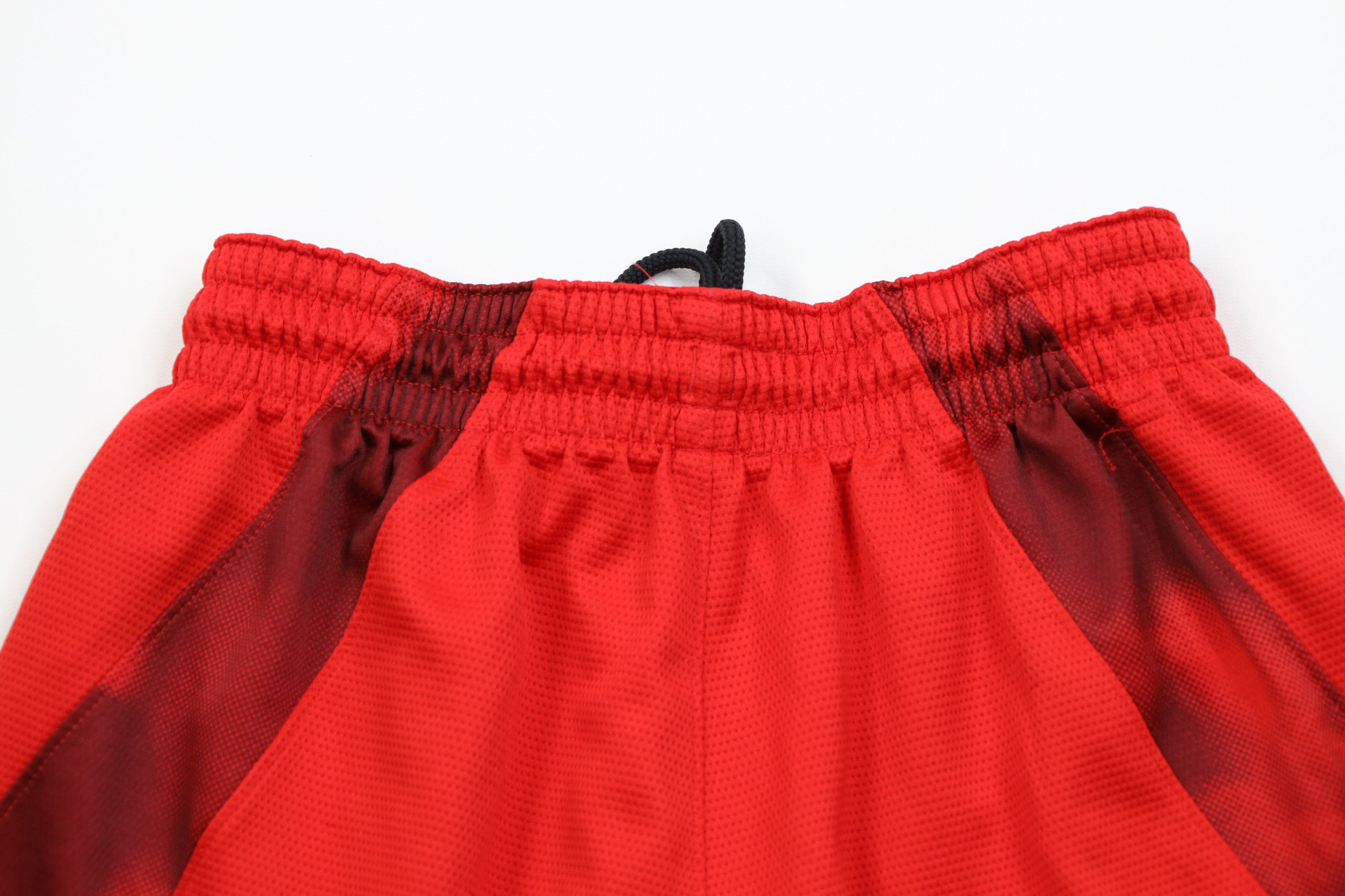 Nike × Vintage Nike Elite Spell Out Gym Training Basketball Shorts Red Size US 30 / EU 46 - 12 Thumbnail