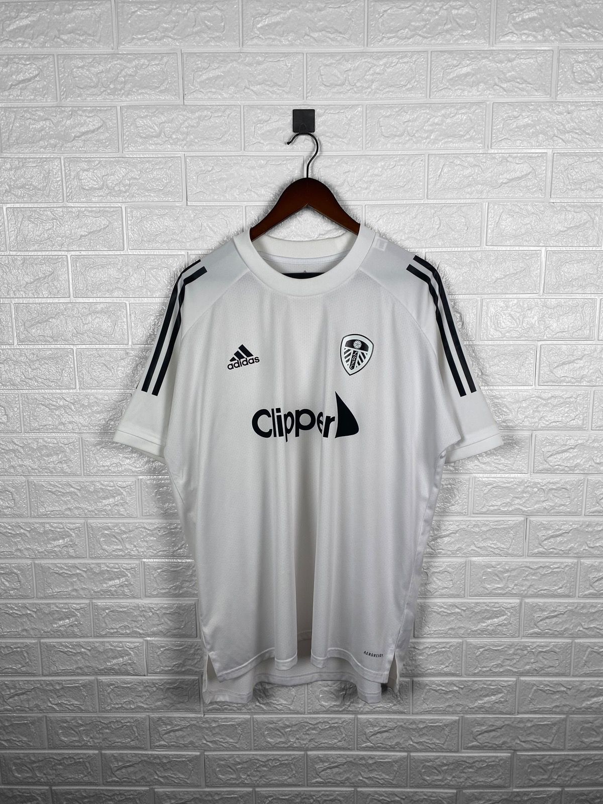 Pre-owned Adidas X Jersey Leeds United 2020 2021 Football Soccer Jersey In White