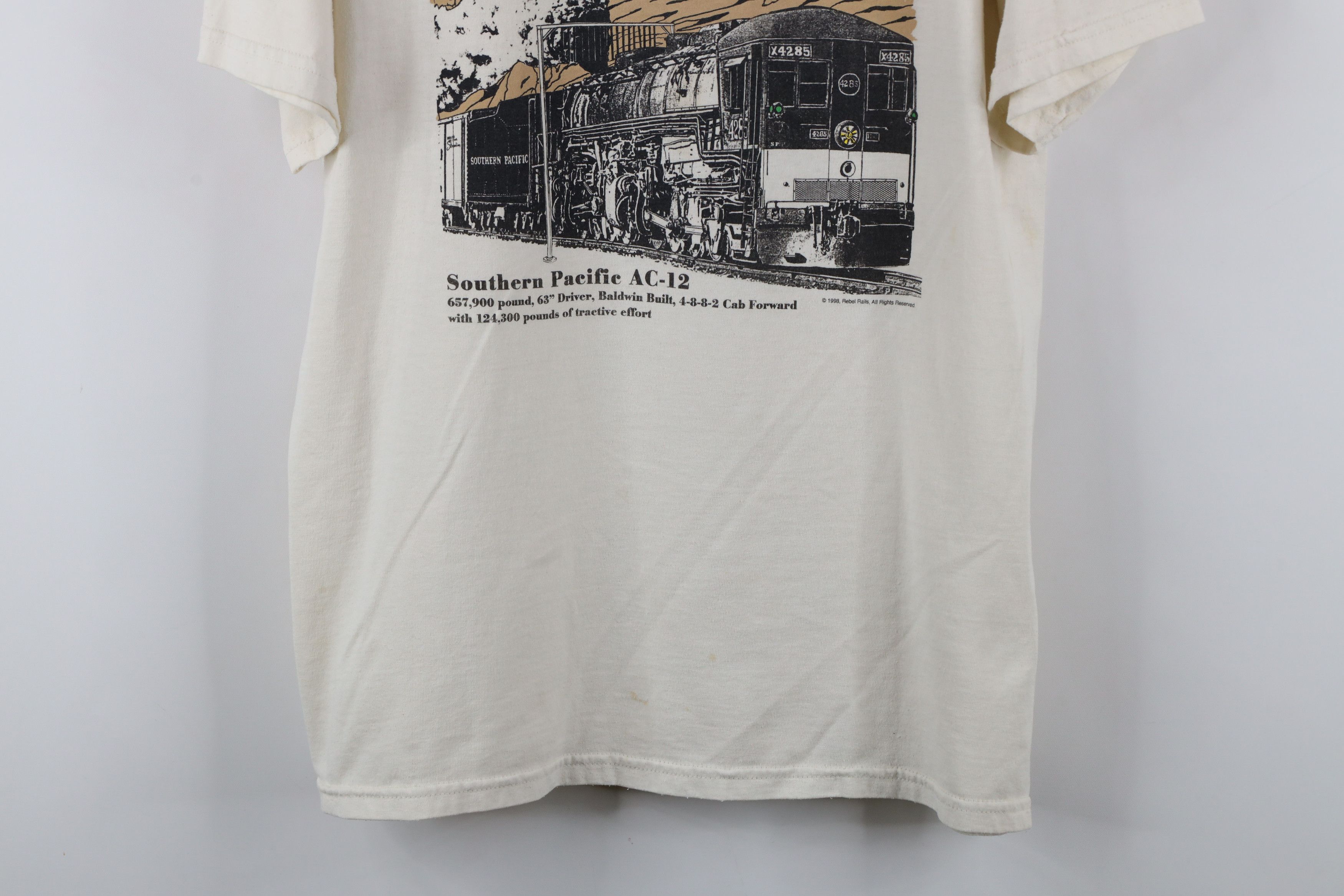 Vintage Vintage 90s Streetwear Southern Pacific AC-12 Train T-Shirt Size US L / EU 52-54 / 3 - 3 Thumbnail