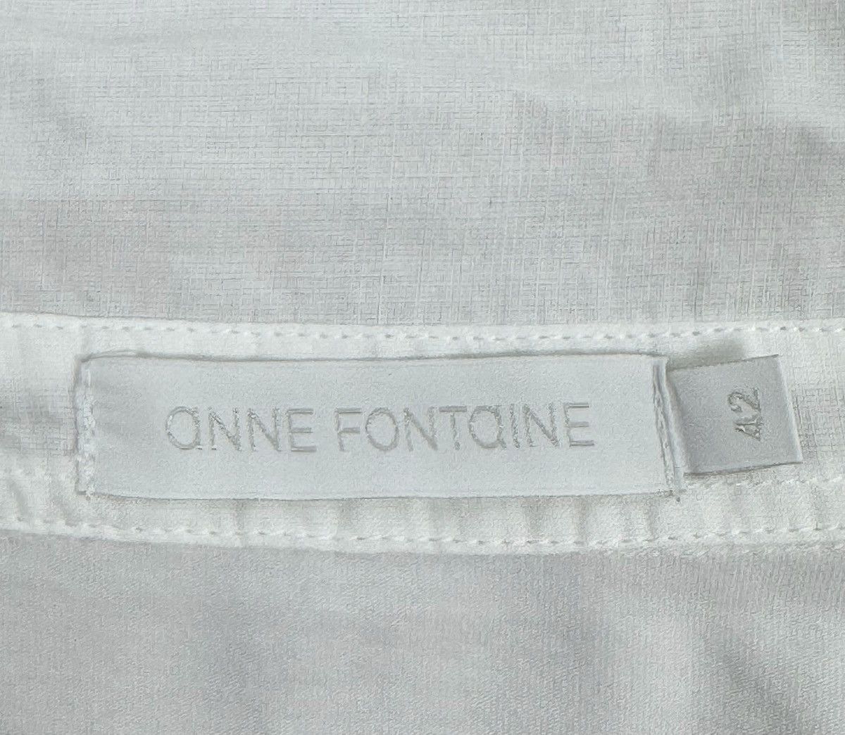 ANNE FONTAINE Anne Fontaine Embroidered Shirt Button Up size 42 Size M / US 6-8 / IT 42-44 - 7 Thumbnail