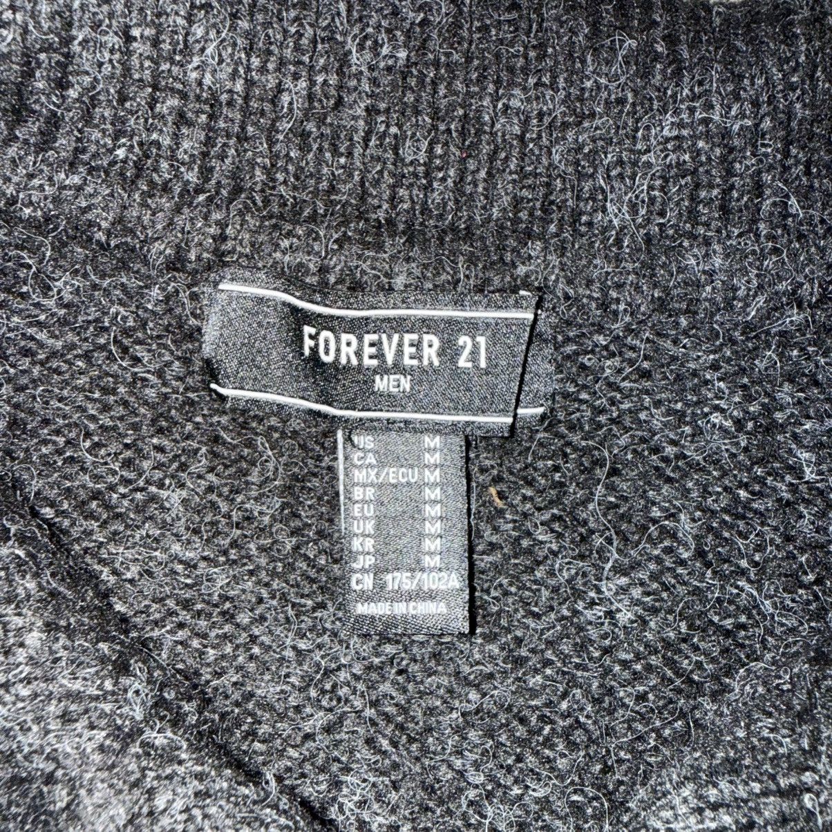 Forever 21 Forever 21 Men's Black Button-Collar Sweater Size US M / EU 48-50 / 2 - 8 Thumbnail