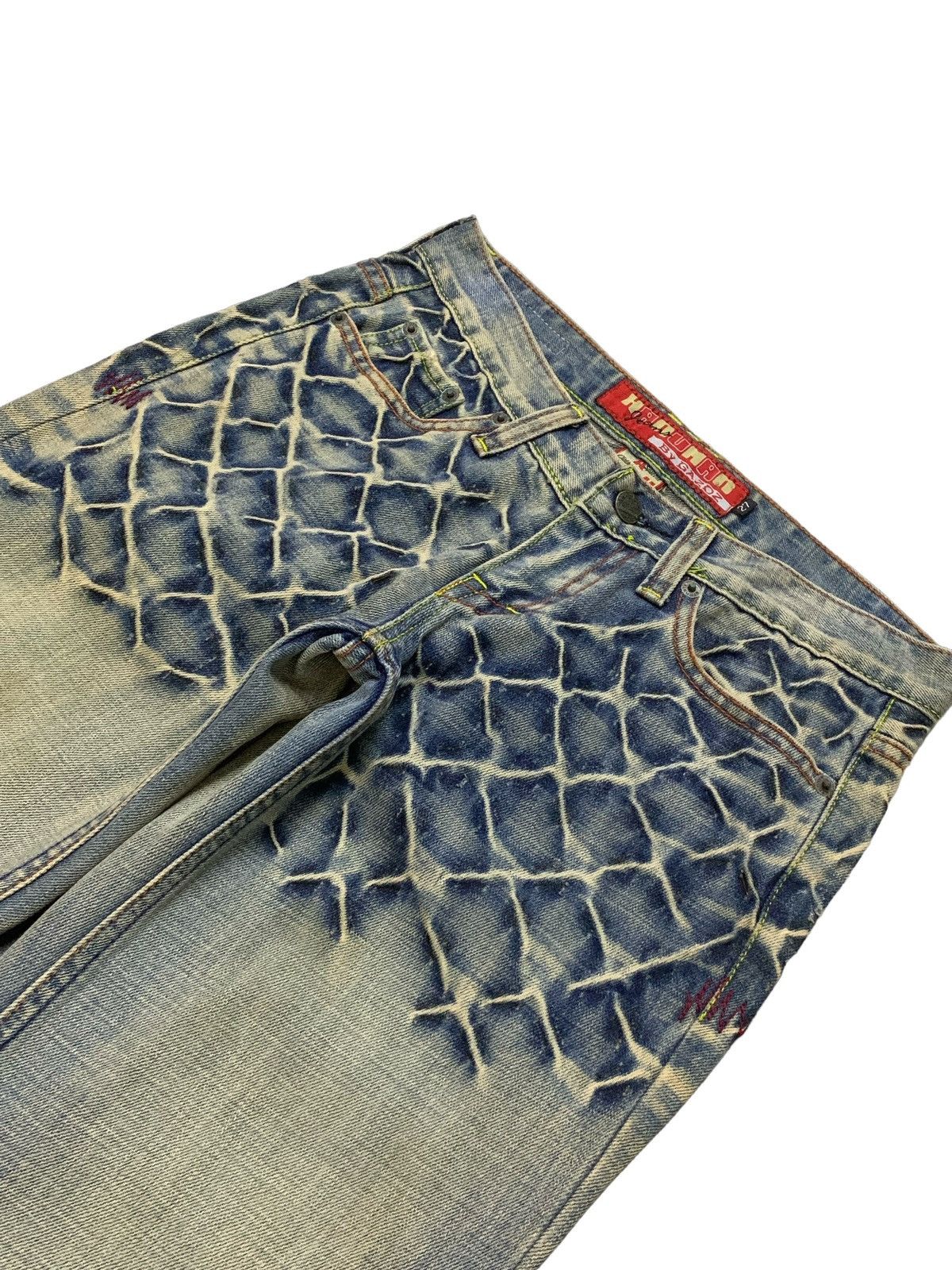 Hanuman Crazy Stud Rusty Mud Wash High Rise Denim Pants