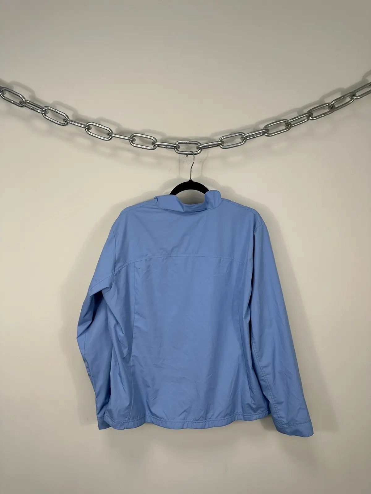 Nike × Vintage Vintage Nike Y2K Light Blue Swoosh Hype Retro Drill Jacket Size US XL / EU 56 / 4 - 9 Thumbnail