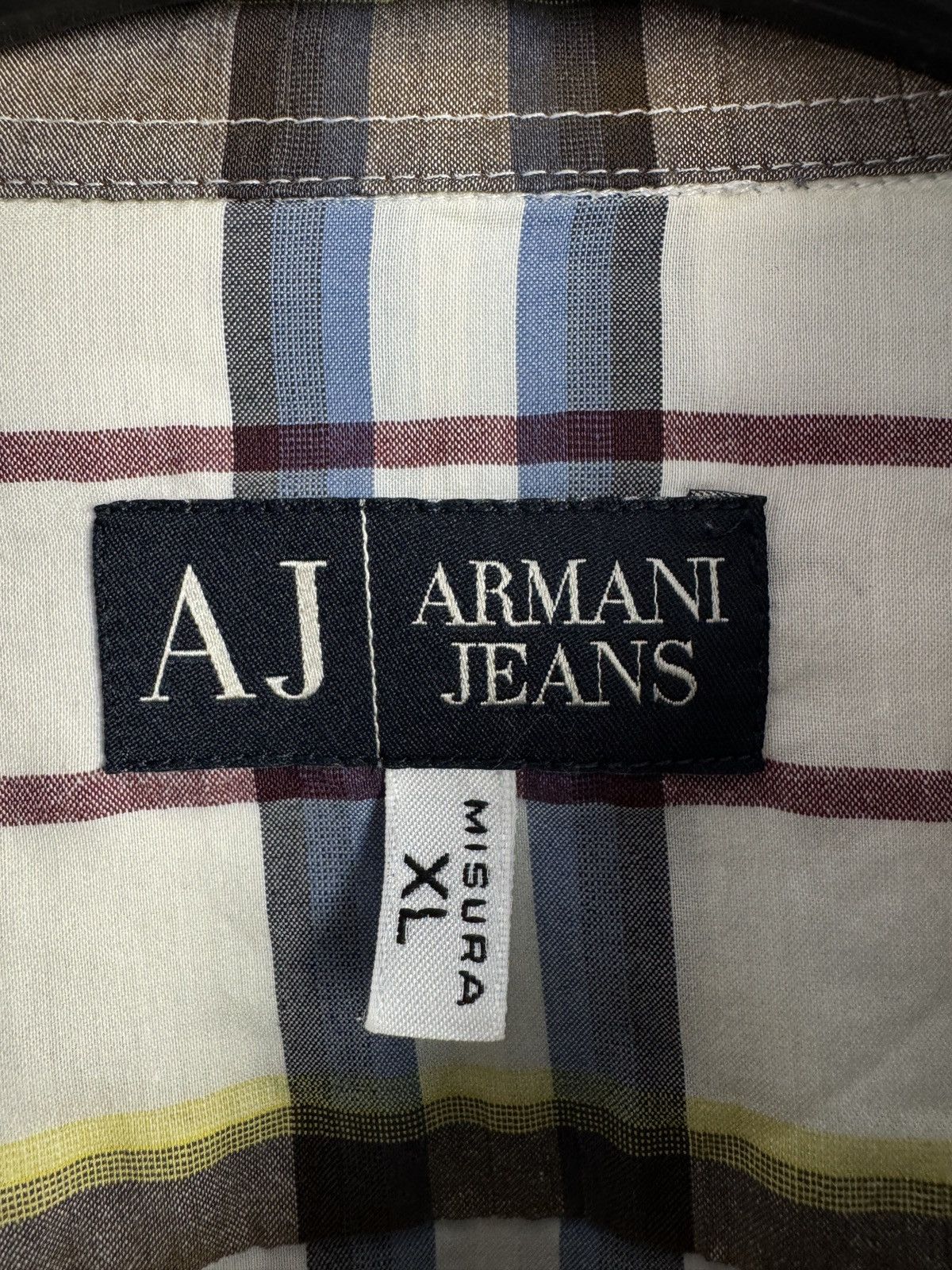 Armani Armani Jeans Men’s Plaid Button Up Shirt Long Sleeve Casual Size US XL / EU 56 / 4 - 7 Thumbnail