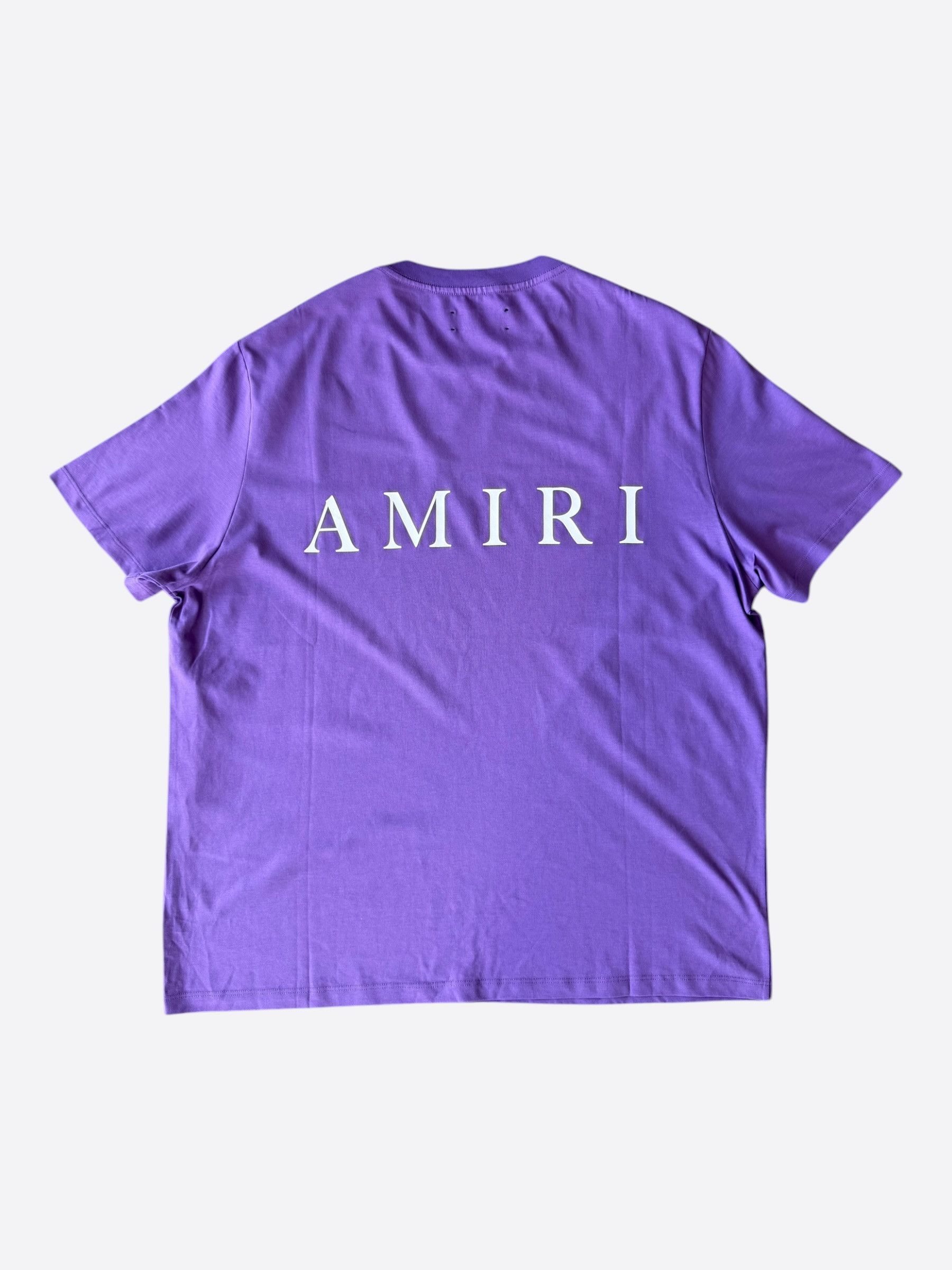 Amiri Amiri Purple & White MA Core Logo T-Shirt Size US XXL / EU 58 / 5 - 2 Thumbnail