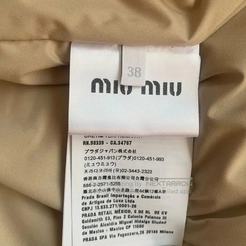 Miu Miu Miu Miu Women's Khaki Wool Down Jacket . Size M / US 6-8 / IT 42-44 - 6 Thumbnail