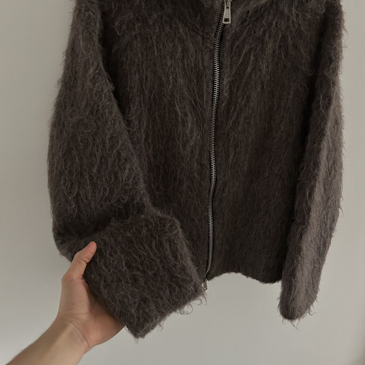 Our Legacy Our Legacy Mohair Full Zip Up Hood Hairy Knit Hoodie Jacket Size US M / EU 48-50 / 2 - 4 Thumbnail
